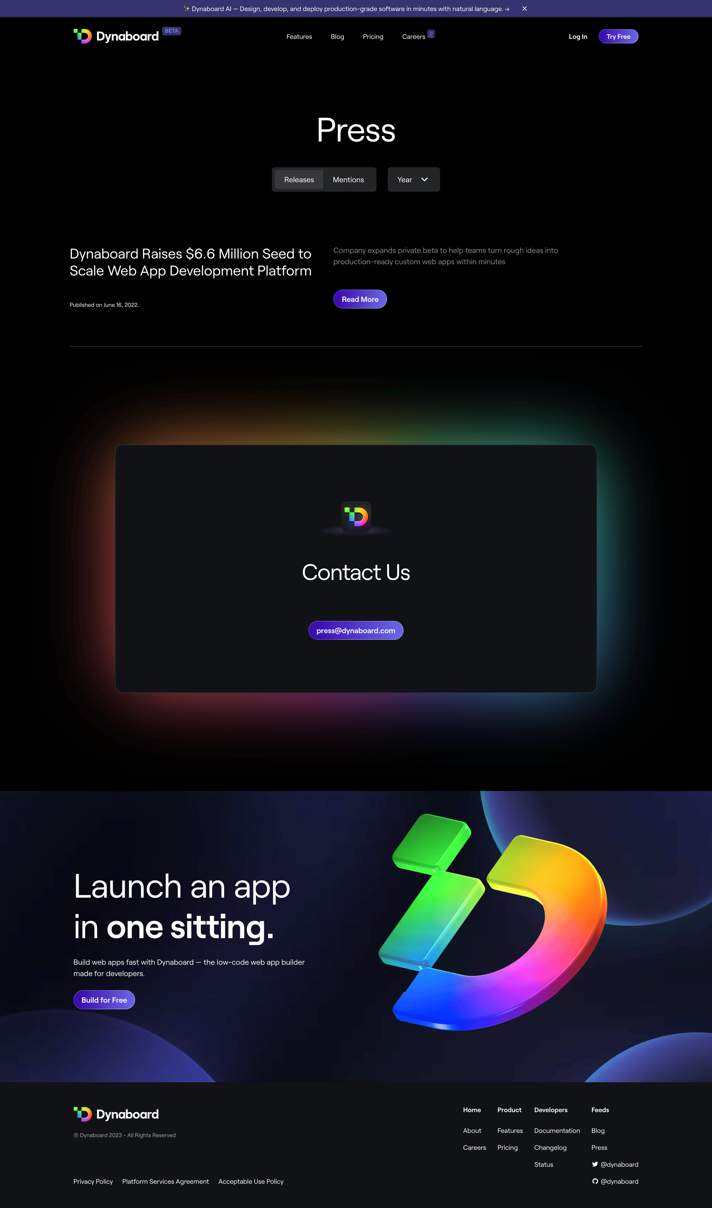 Dynaboard - Dynaboard | Press screen