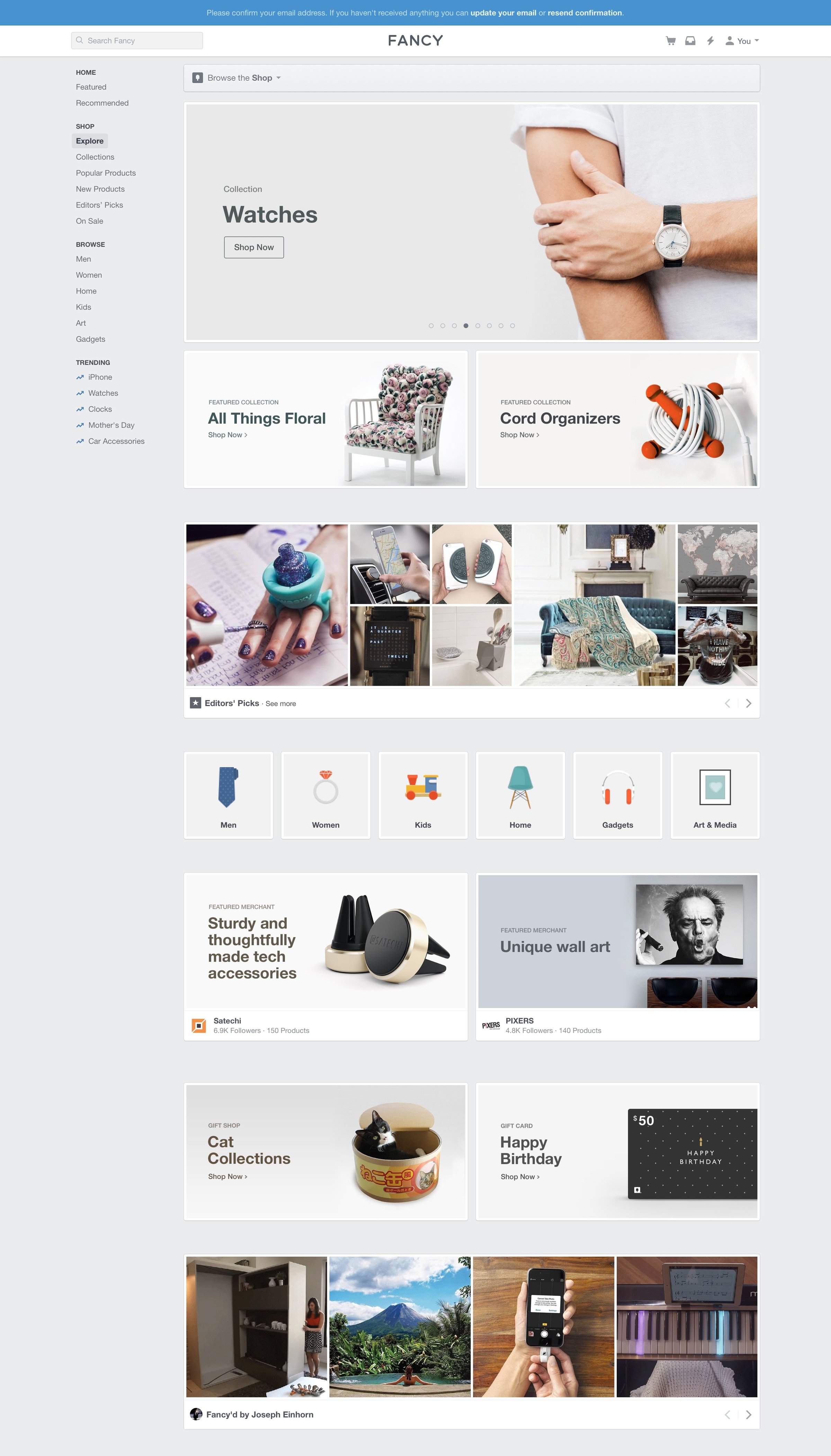 Fancy - List screen