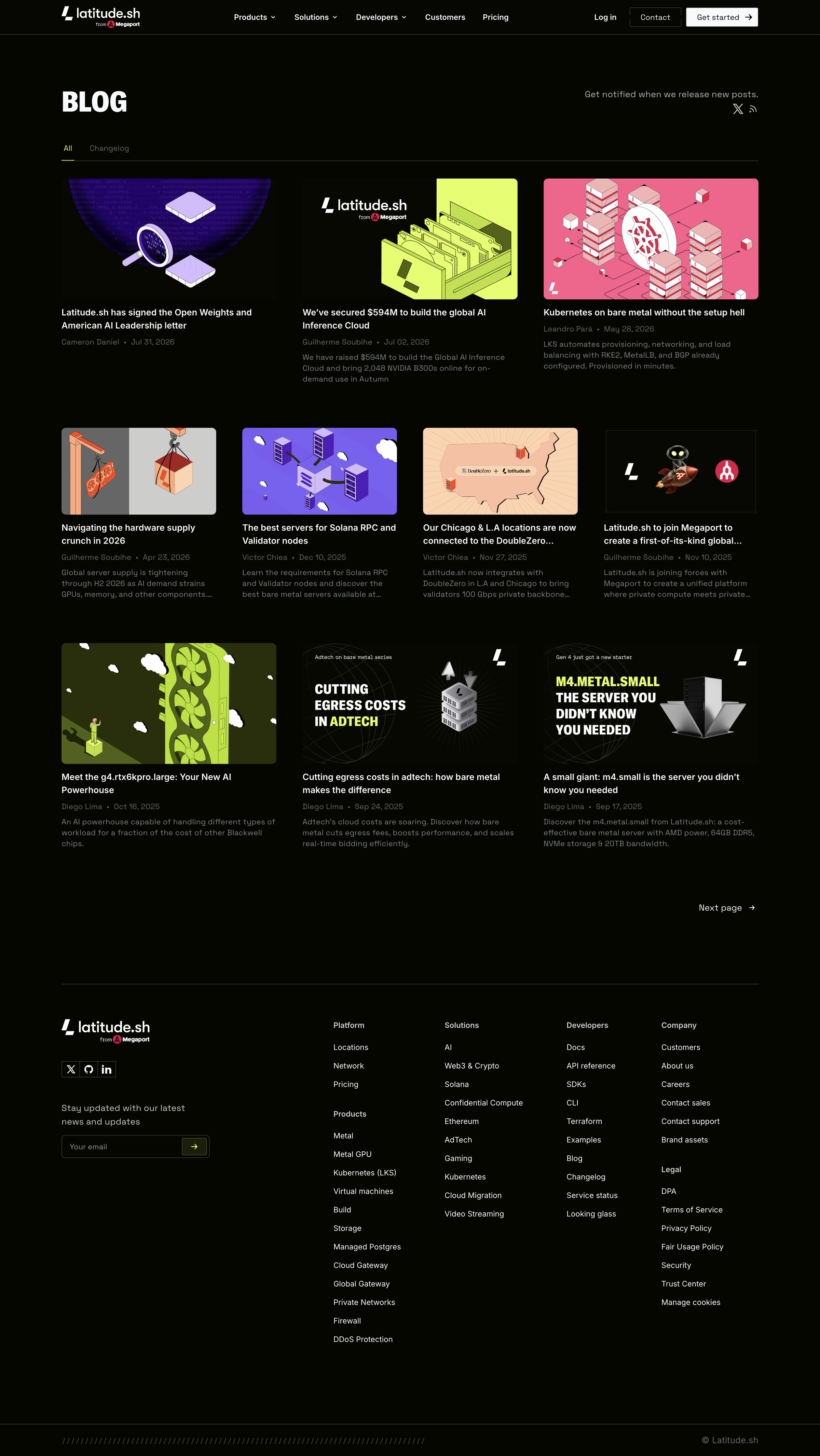 Latitude.sh - Blog - Latitude.sh screen