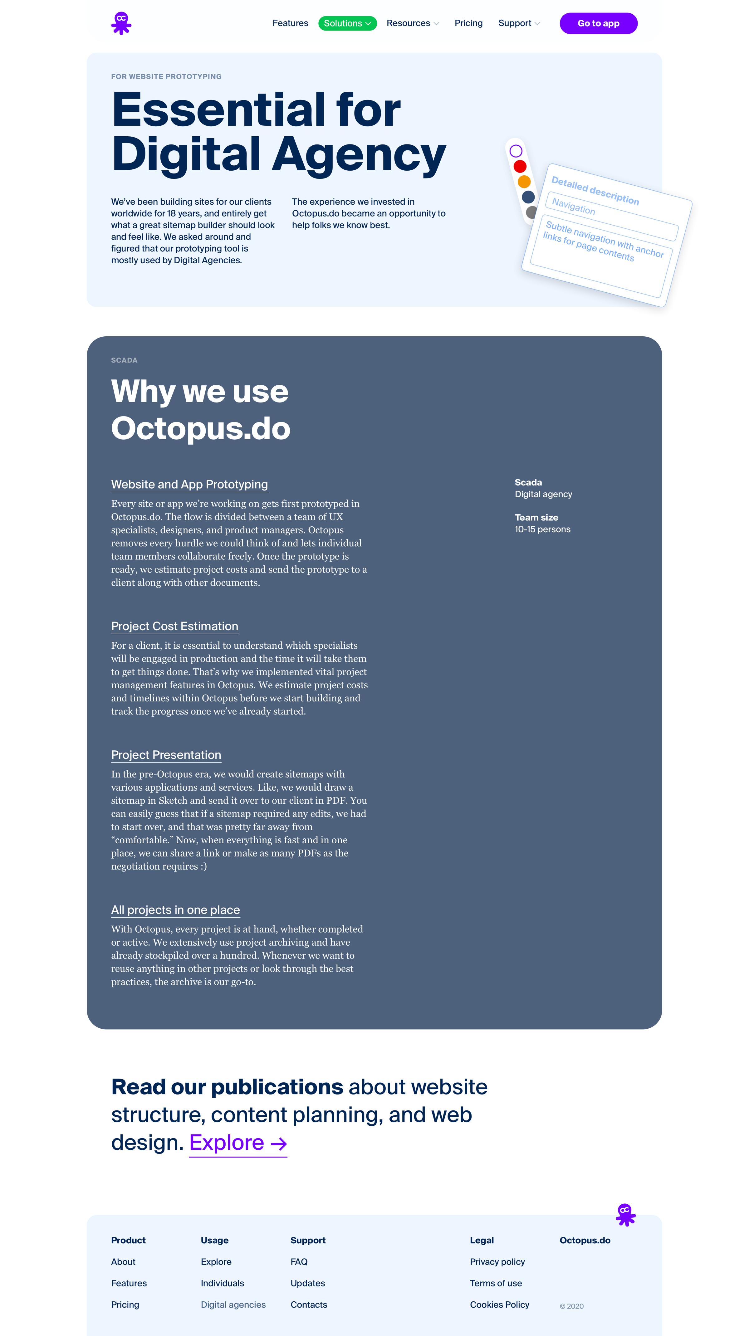 Octopus - Why Digital Agencies Use Our Web Site Map Creator – Octopus.do screen