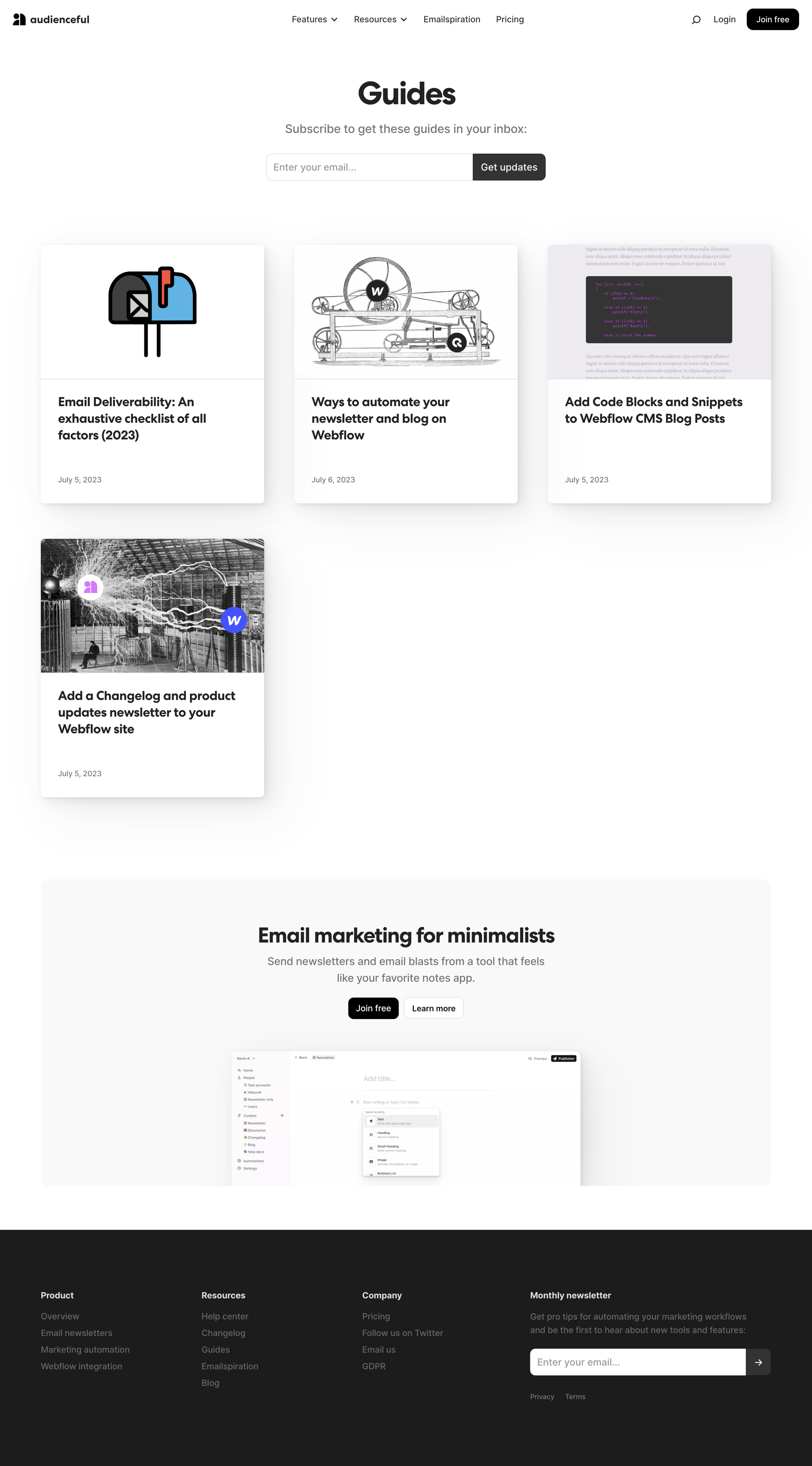 Audienceful - Guides - Audienceful screen