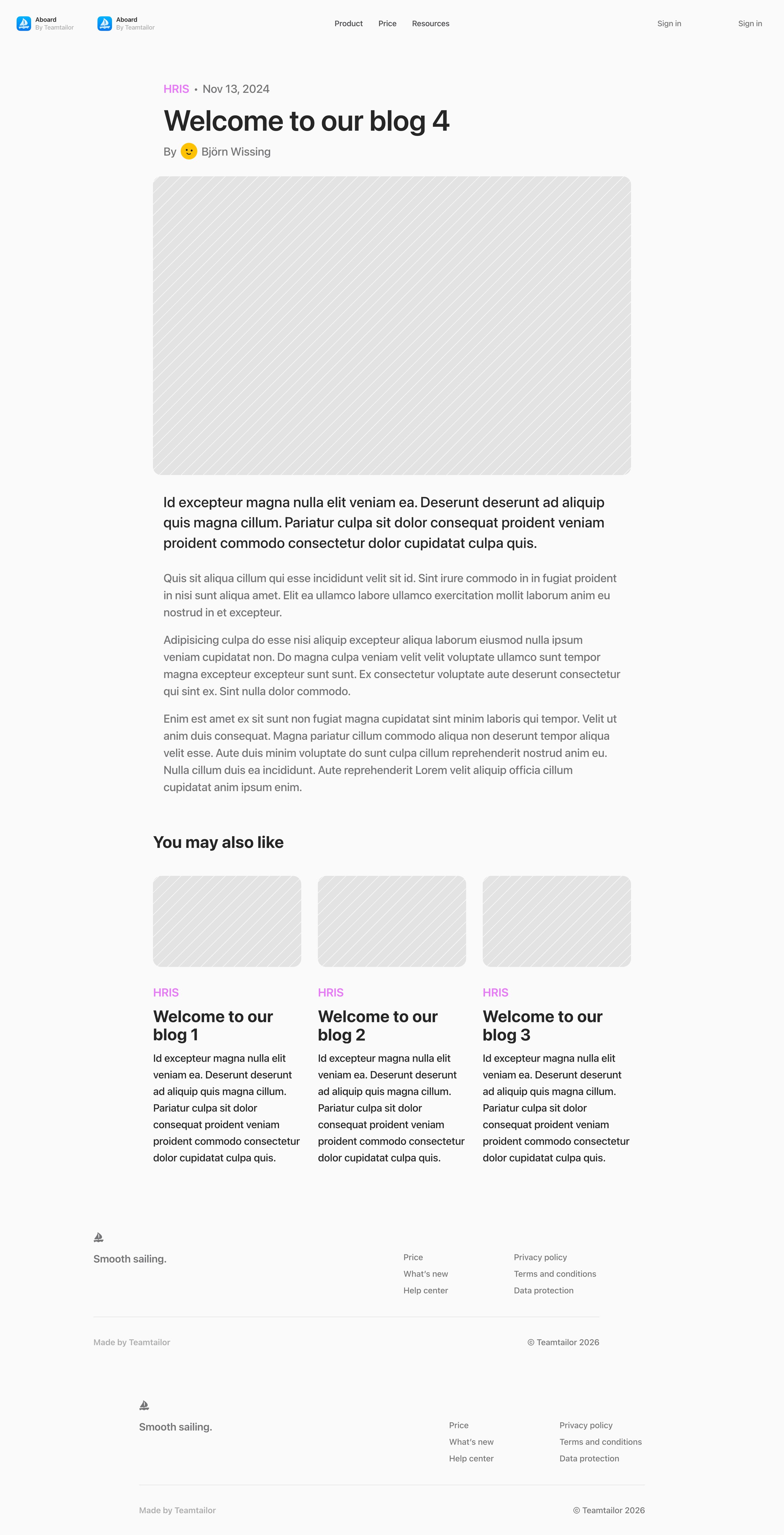 Aboard - Welcome to our blog 4 - Aboard — Joyful HR screen