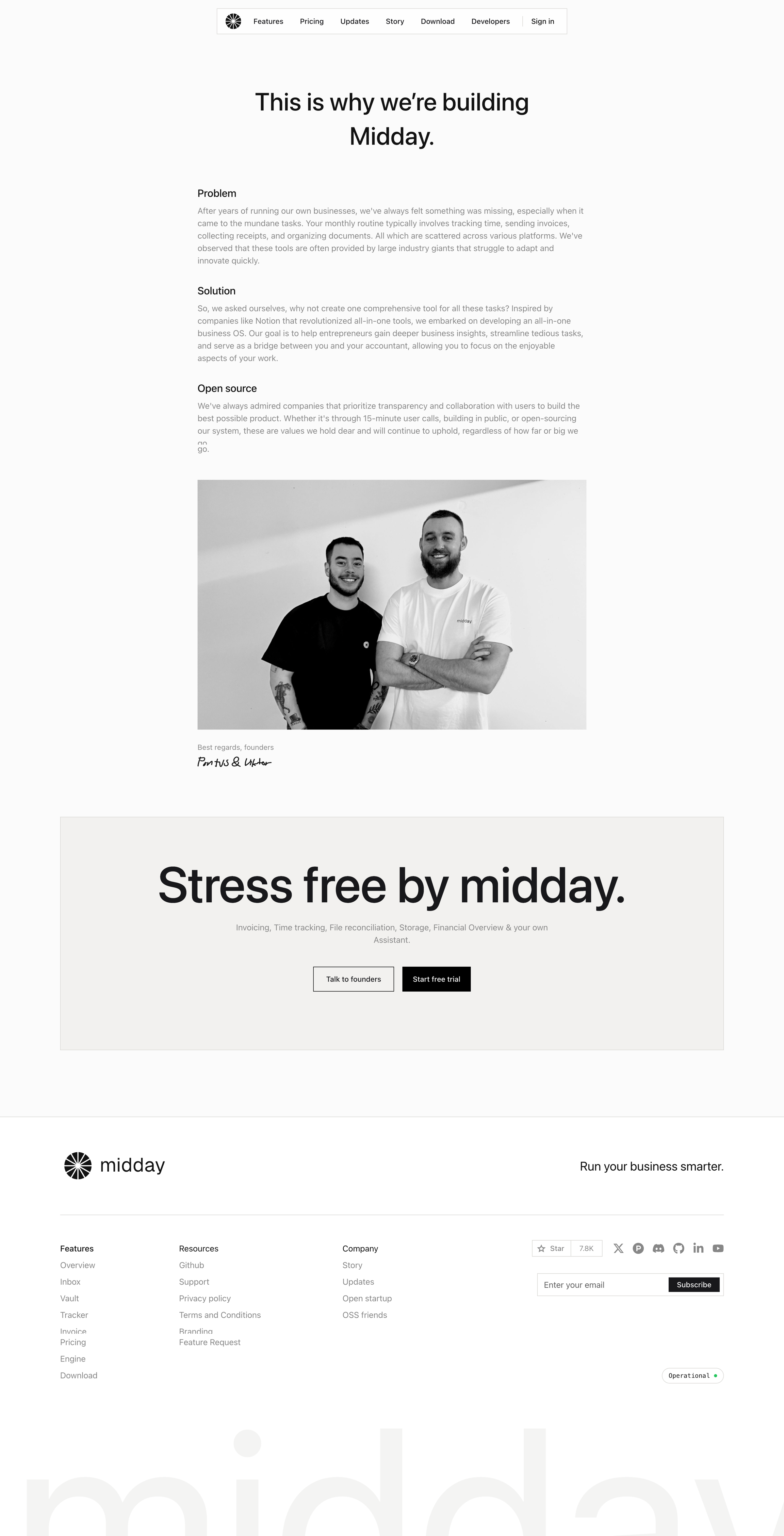 Midday - Story | Midday screen
