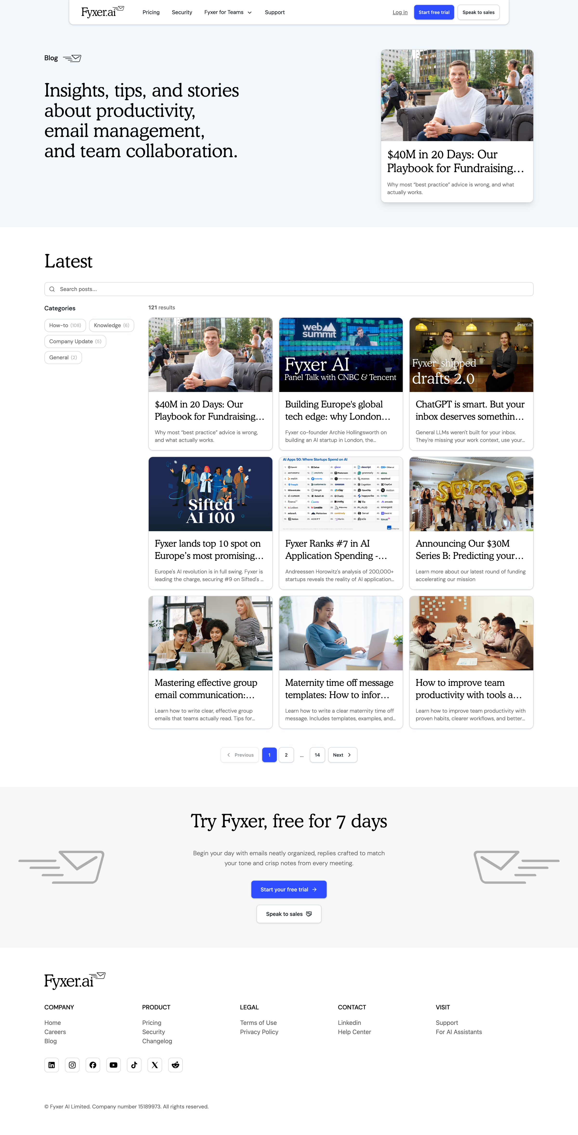 Fyxer - Blog Fyxer AI screen