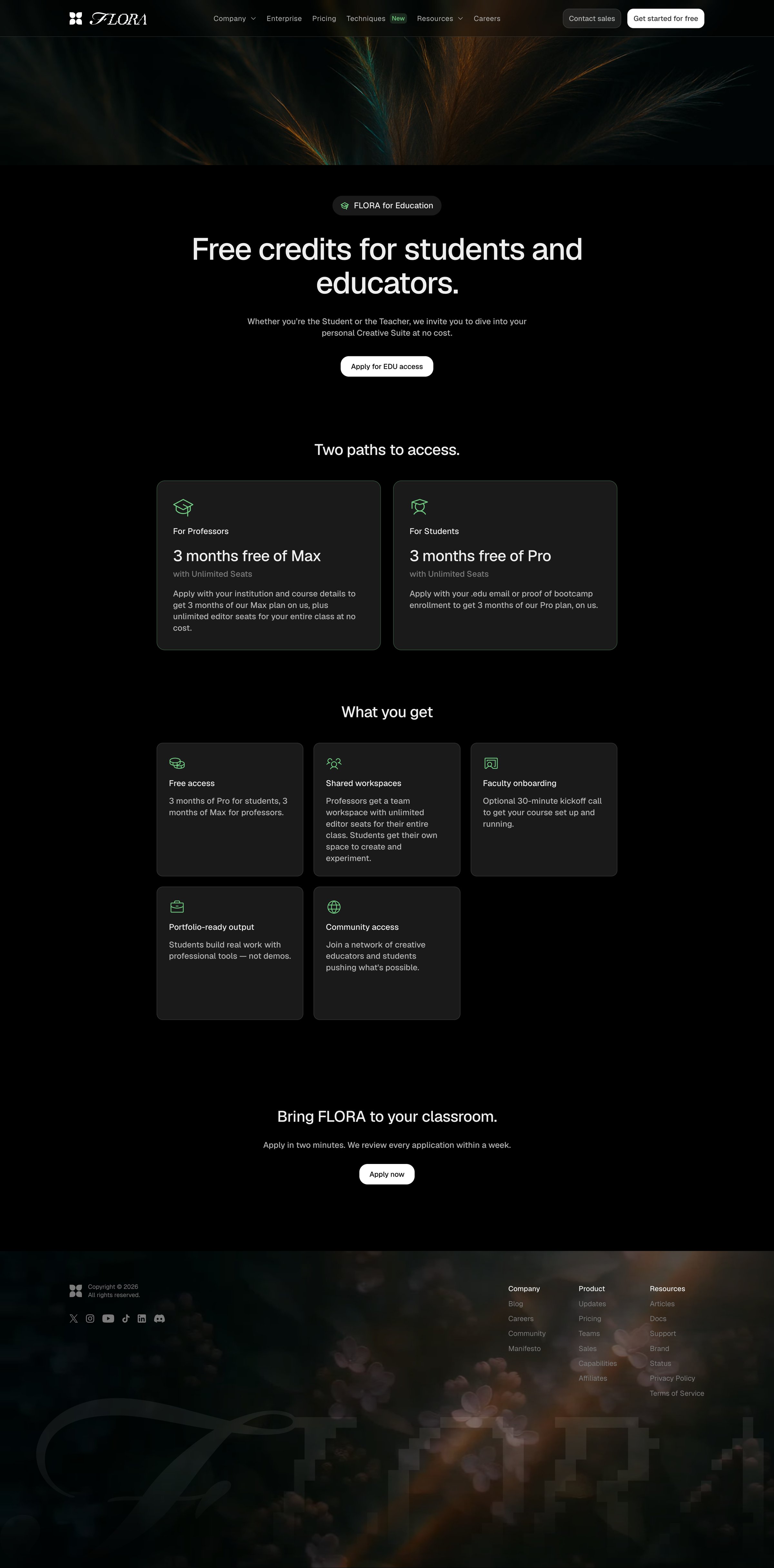Flora - FLORA — Your Creative Environment screen