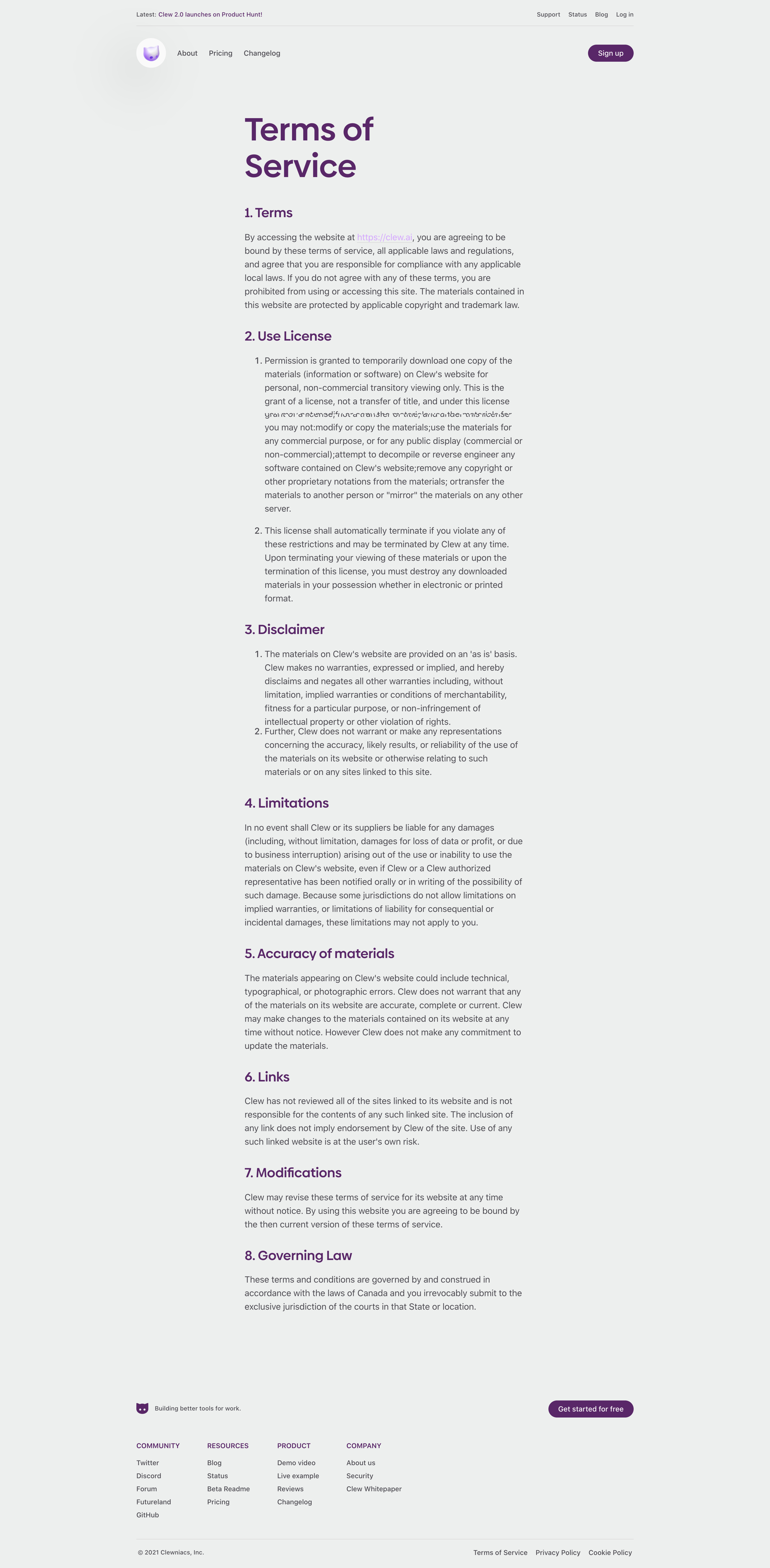Clew - A Better Way to Work · Clew screen