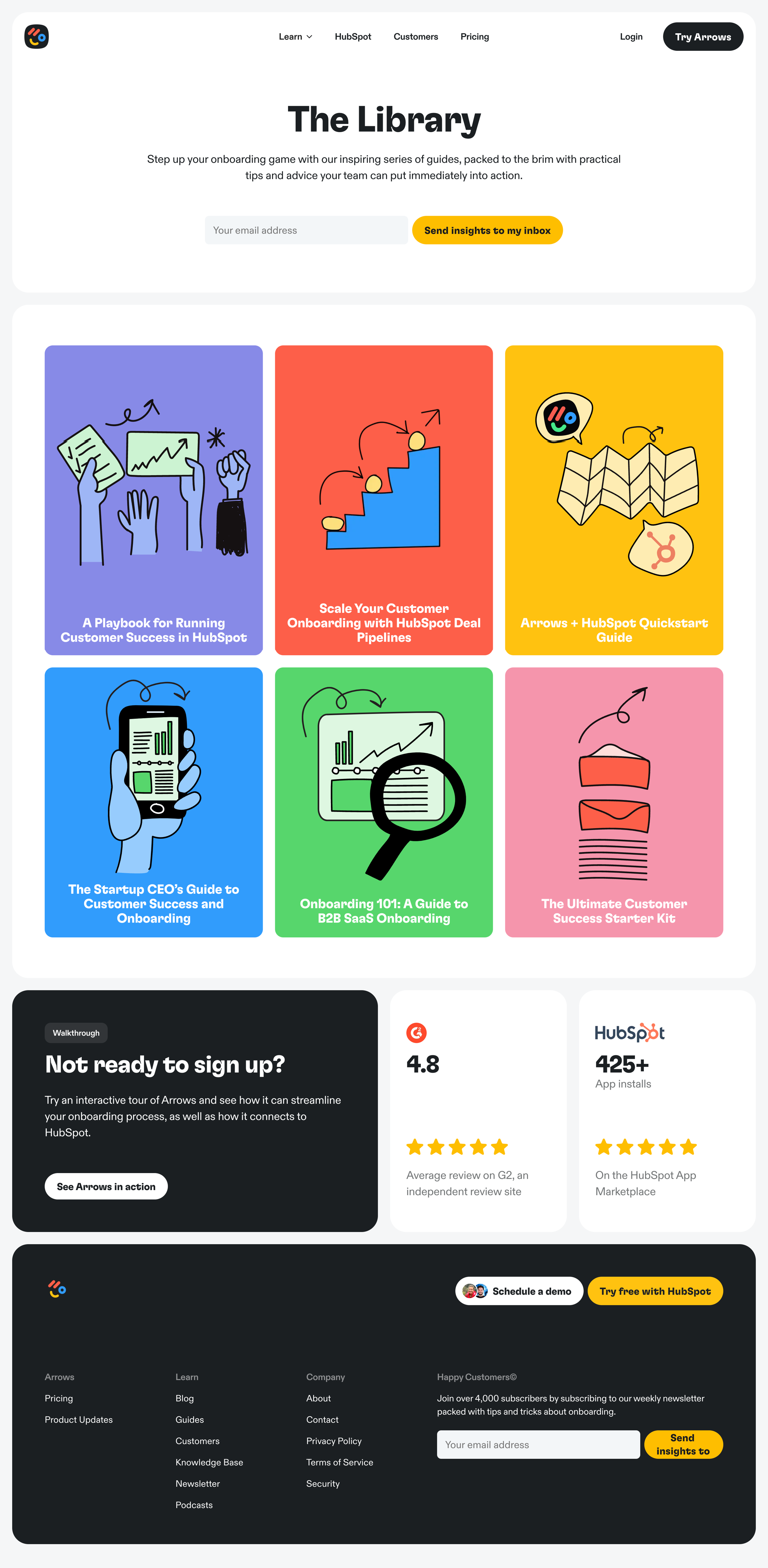 Arrows - Guides – Arrows screen