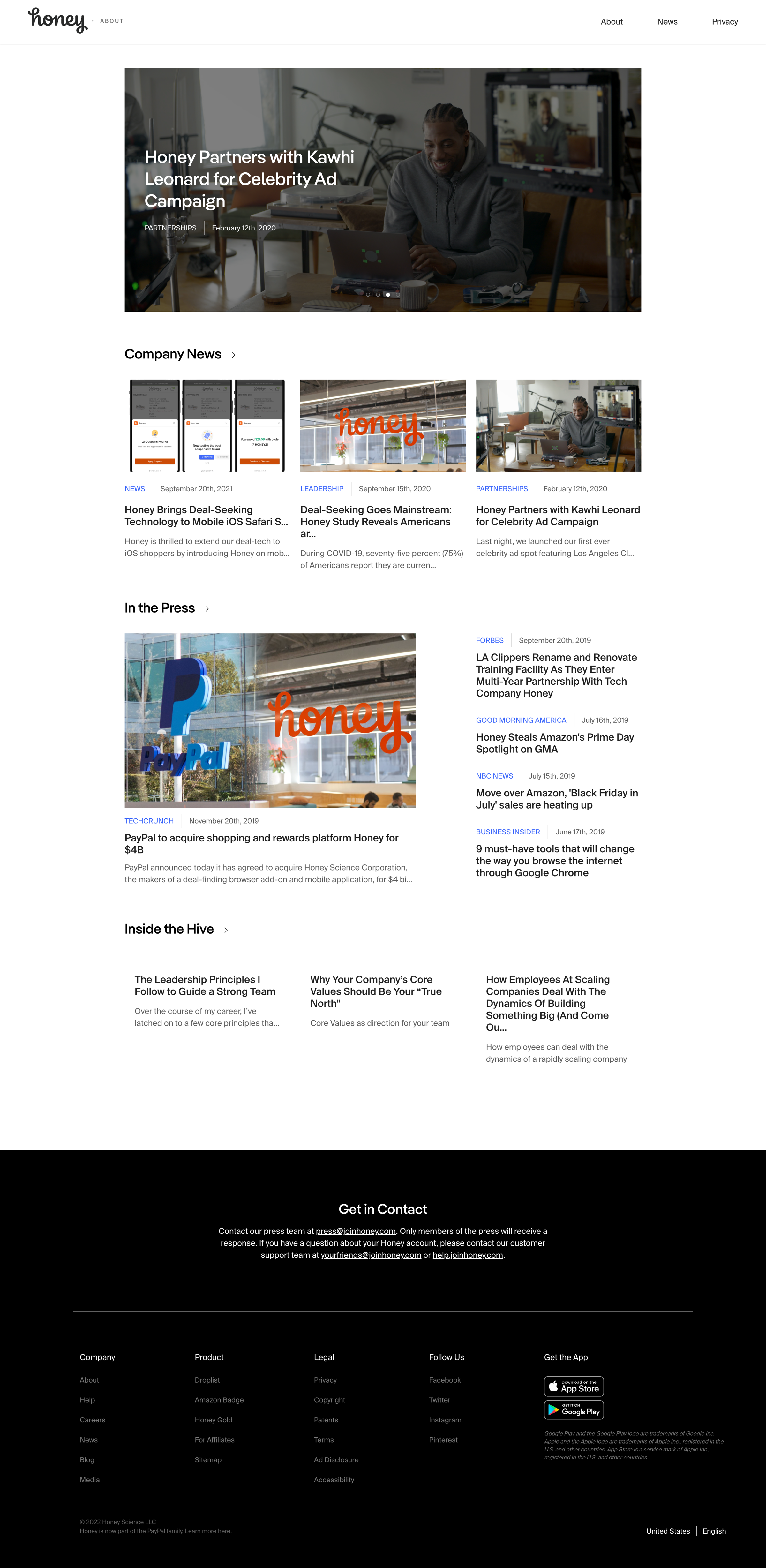 Honey - Honey News screen