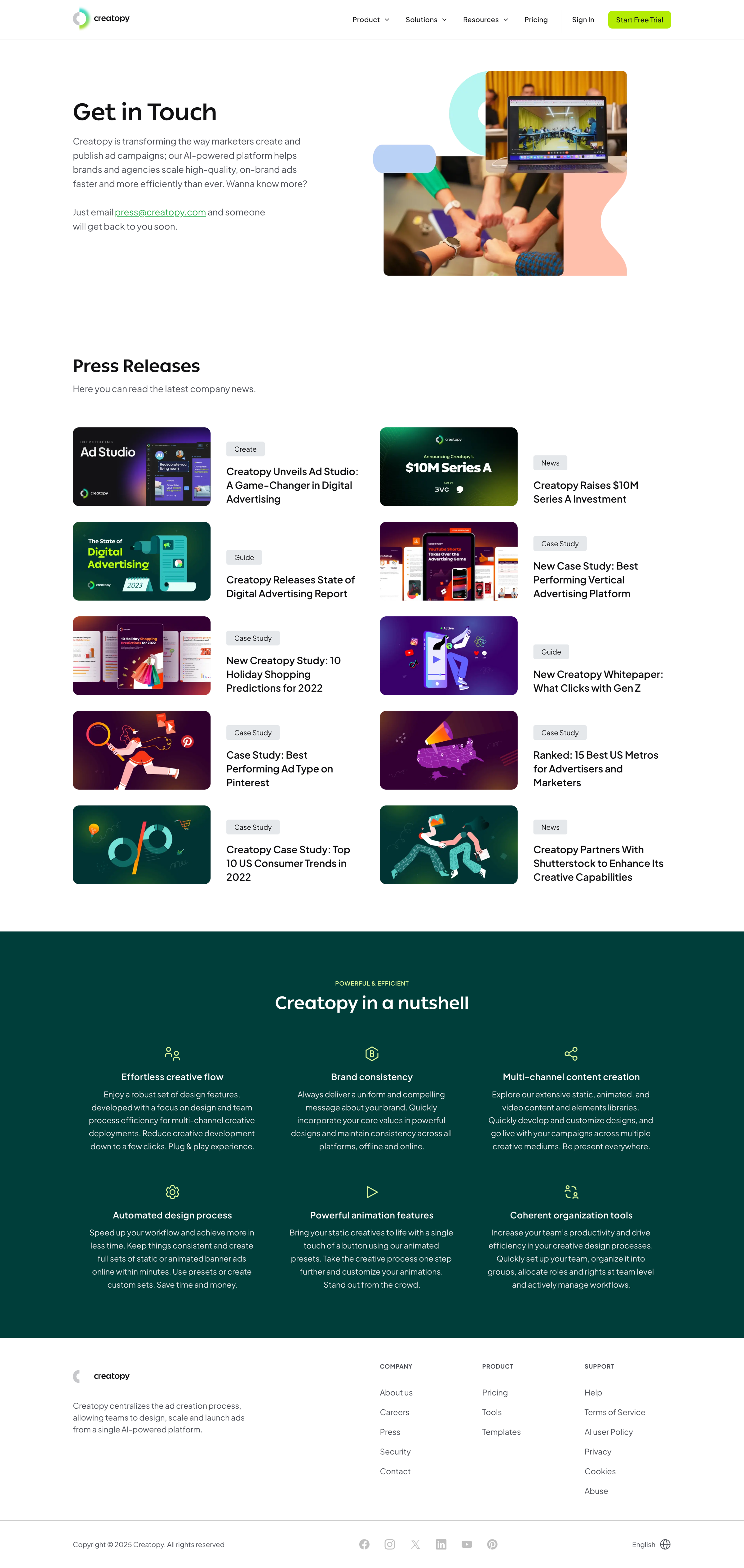 Creatopy - Read The Latest Company News - Creatopy screen