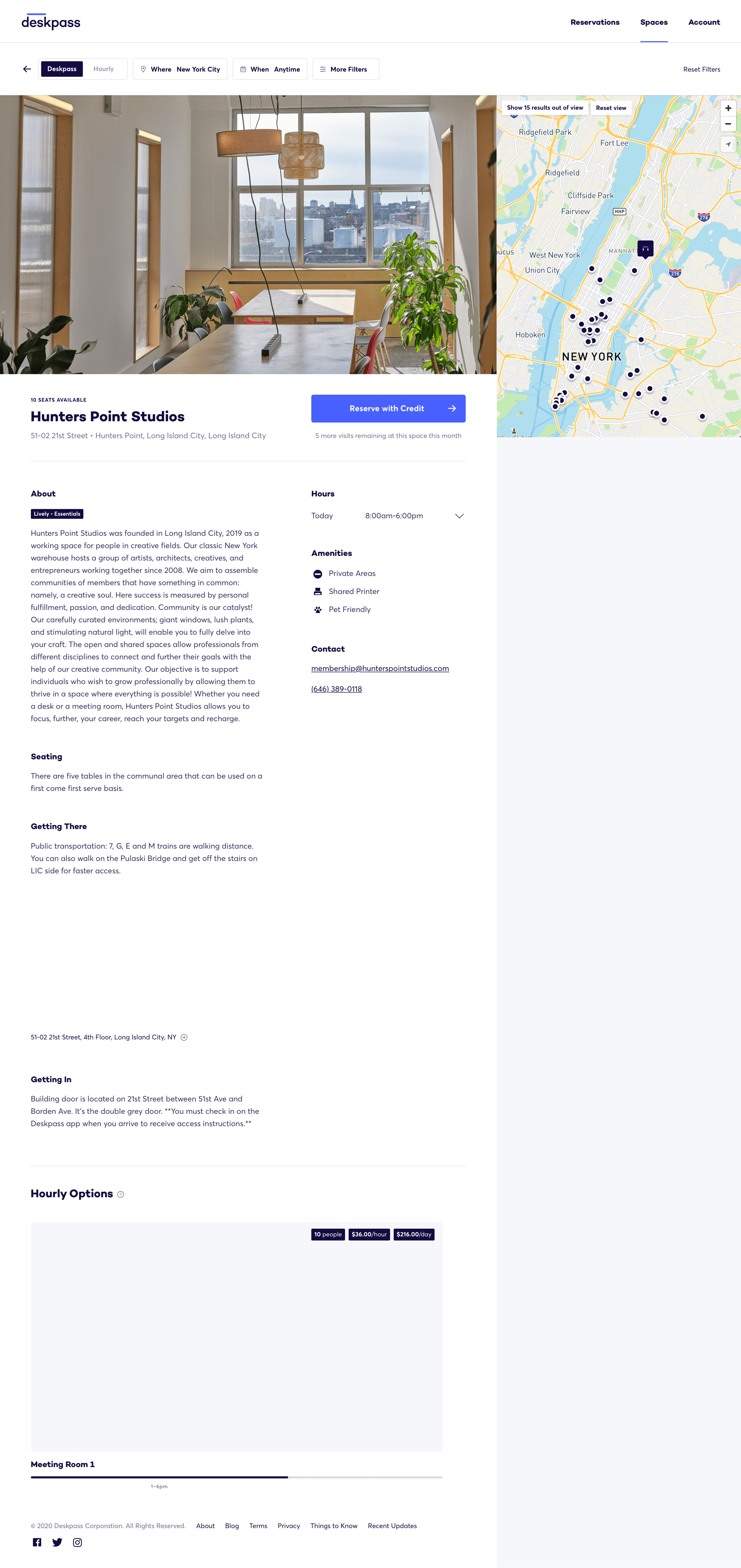Deskpass - Coworking profile screen