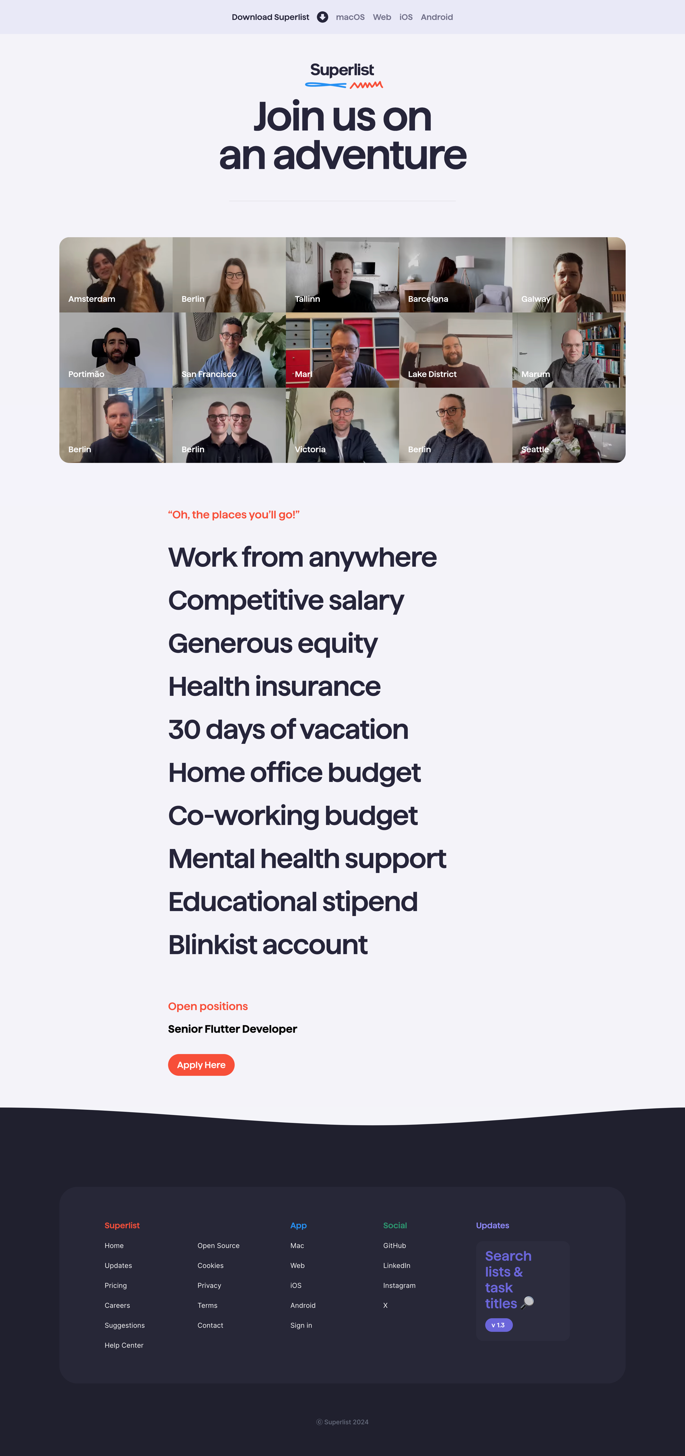 Superlist - Superlist Careers screen