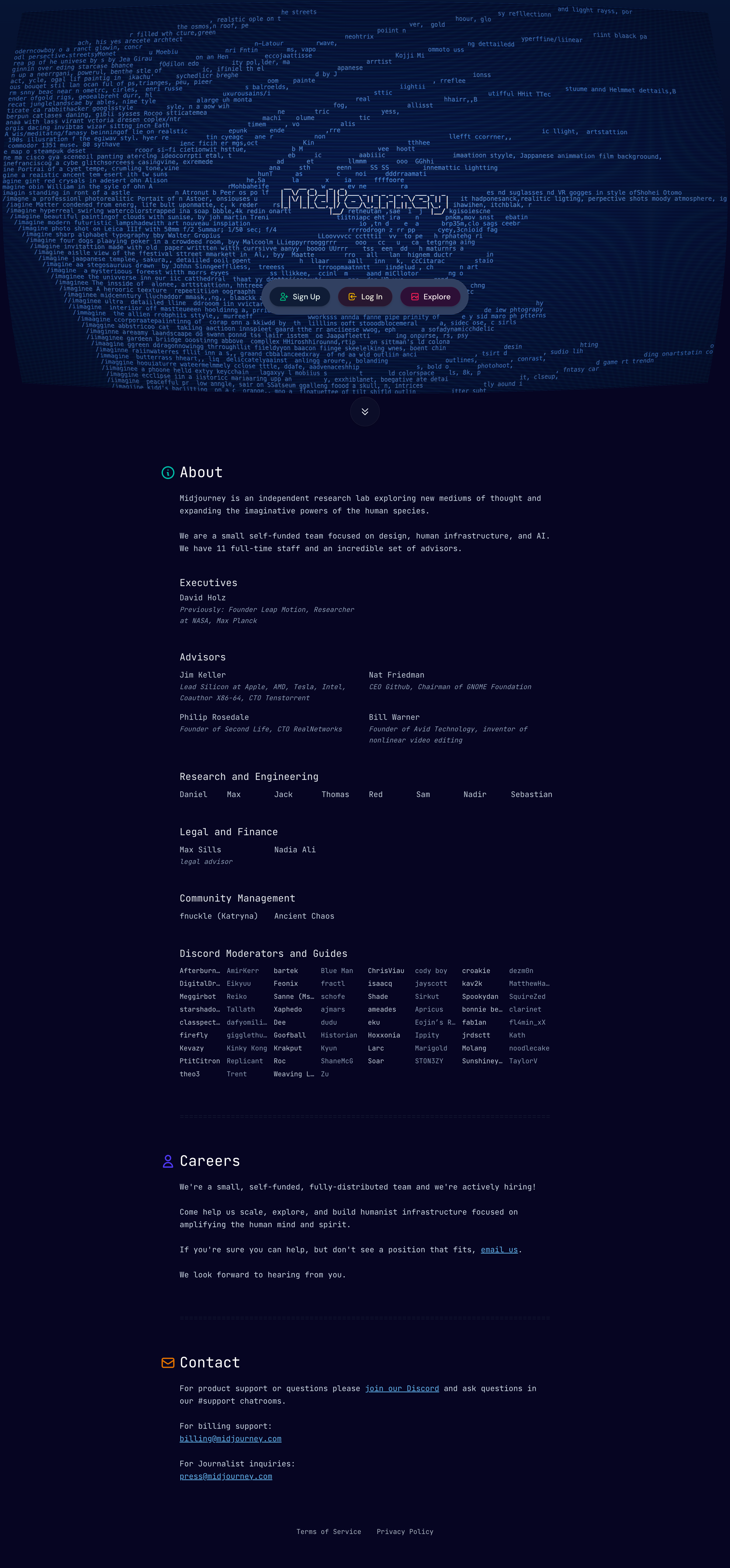 Midjourney screen