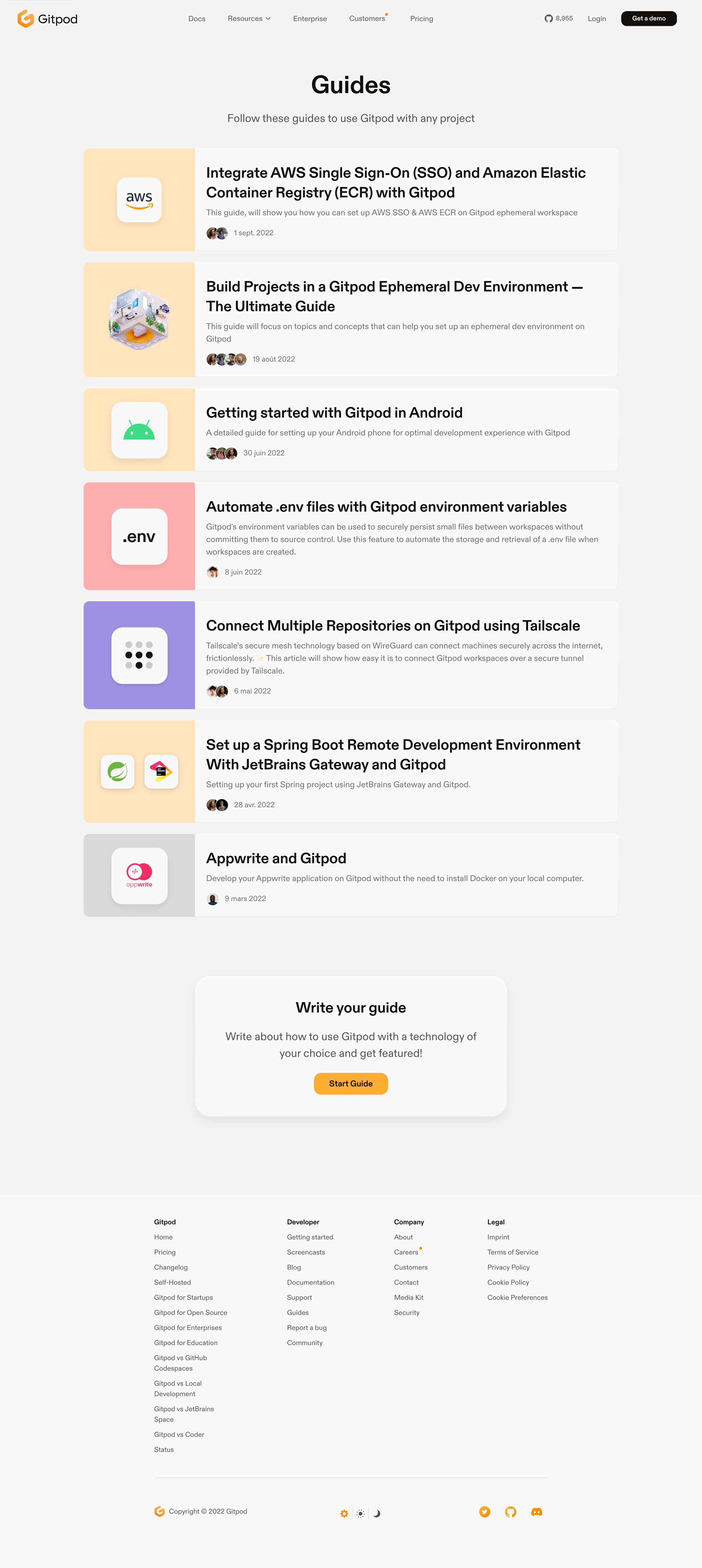 Guides from Gitpod