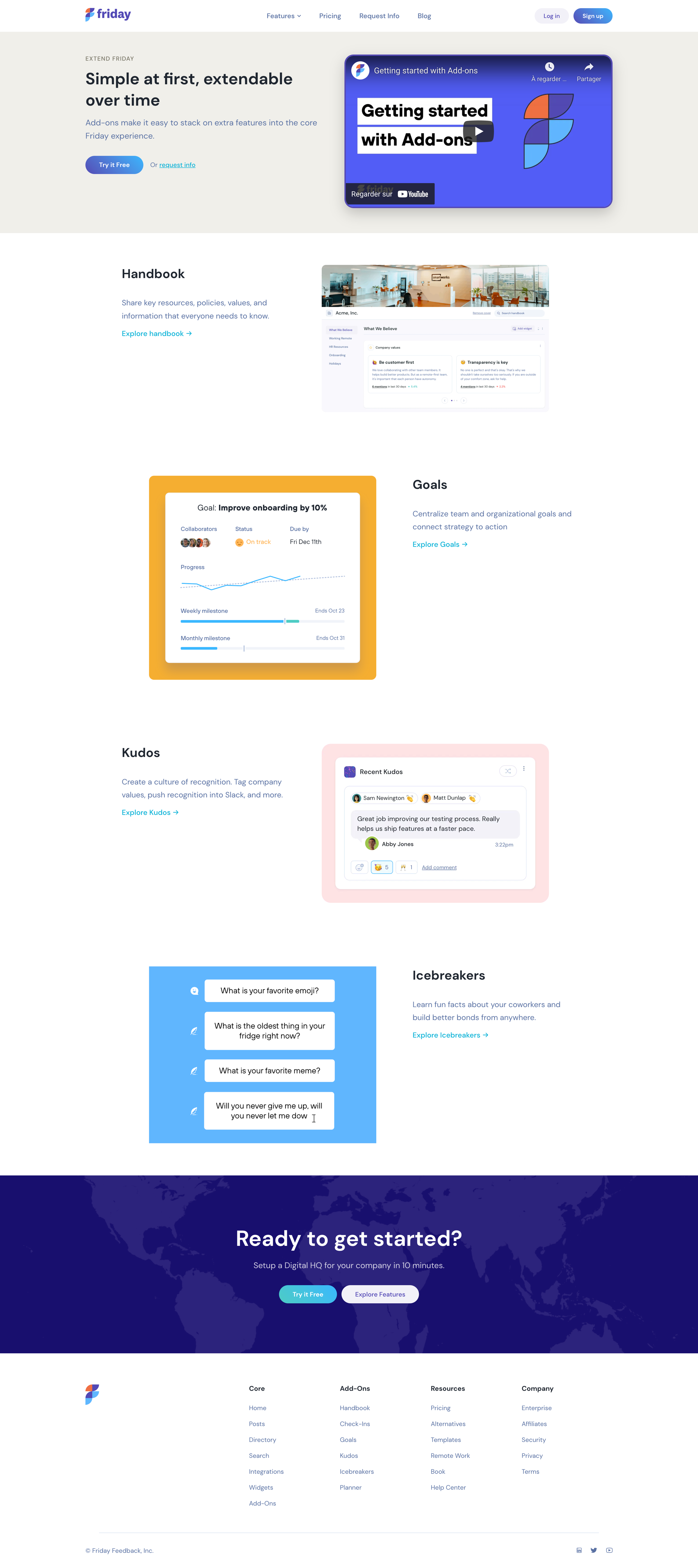 Friday - Add-Ons | Friday.app screen
