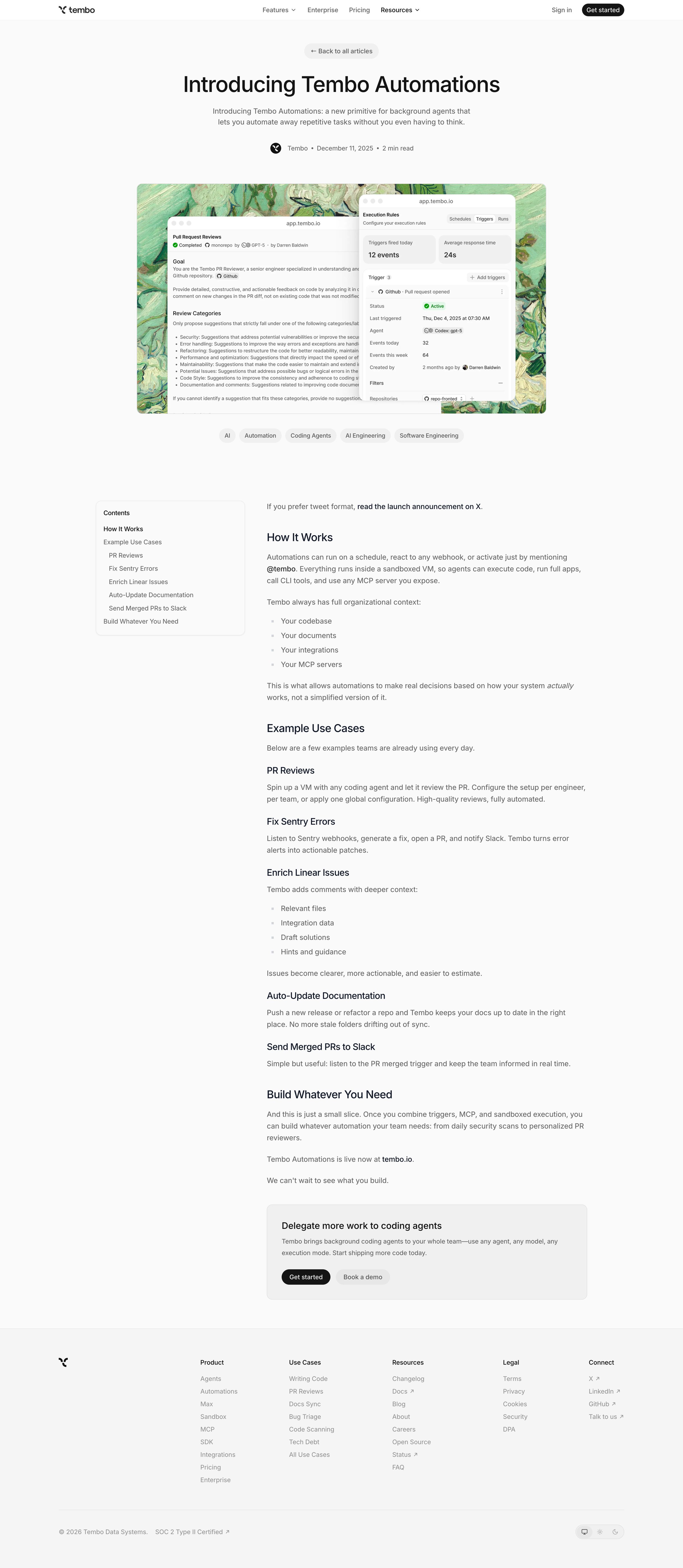 Introducing Tembo Automations – Tembo from Tembo