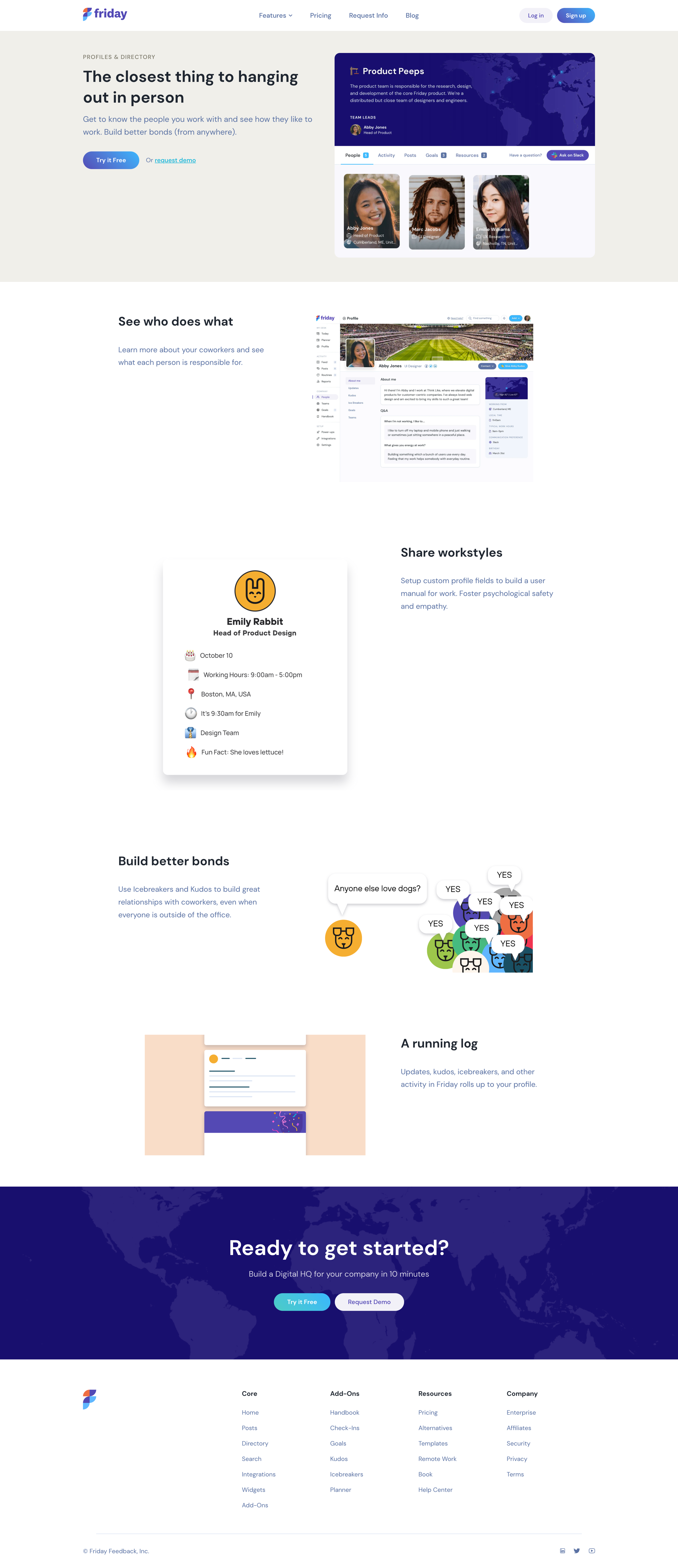 Friday - Employee Directory Software | Friday.app screen