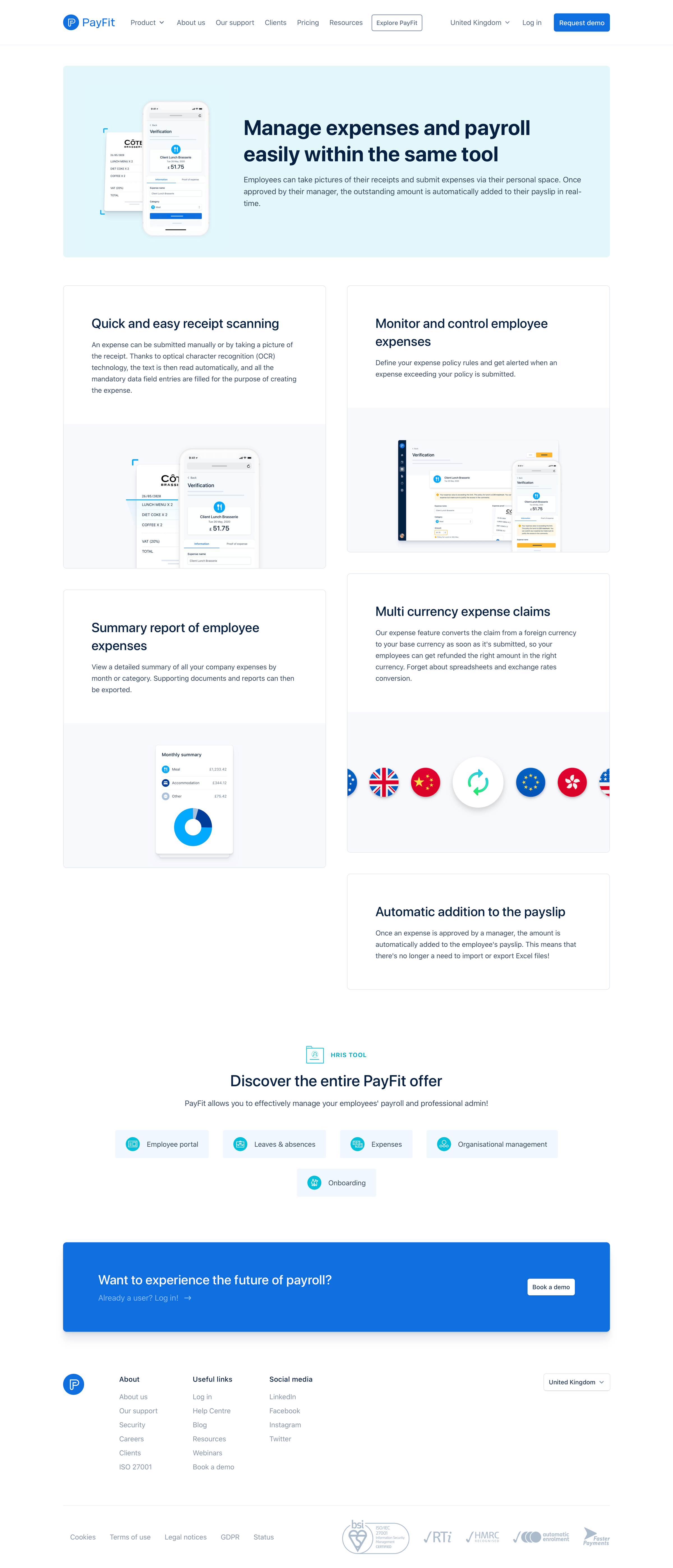 Payfit - Manage expenses and payroll easily within the same tool screen
