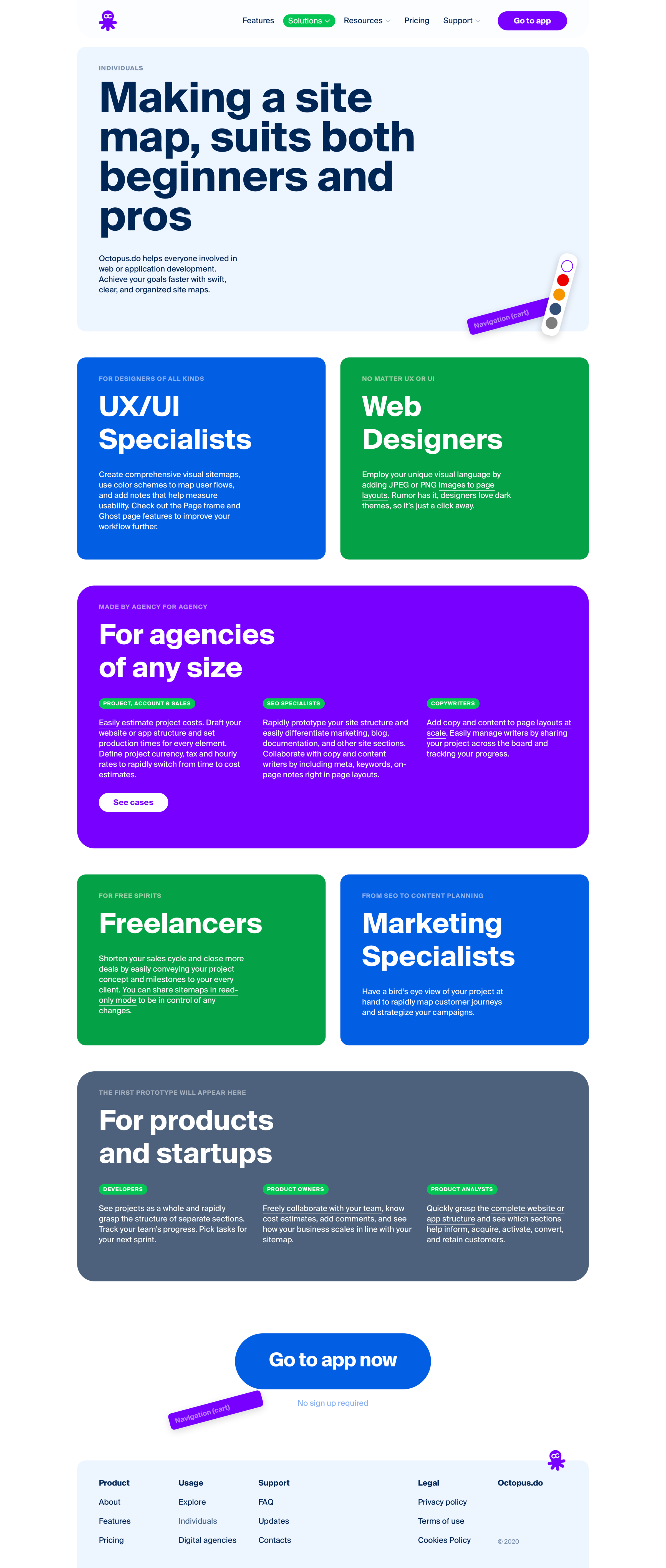 Octopus - See How Professionals Use Our Sitemap Maker | Octopus.do screen