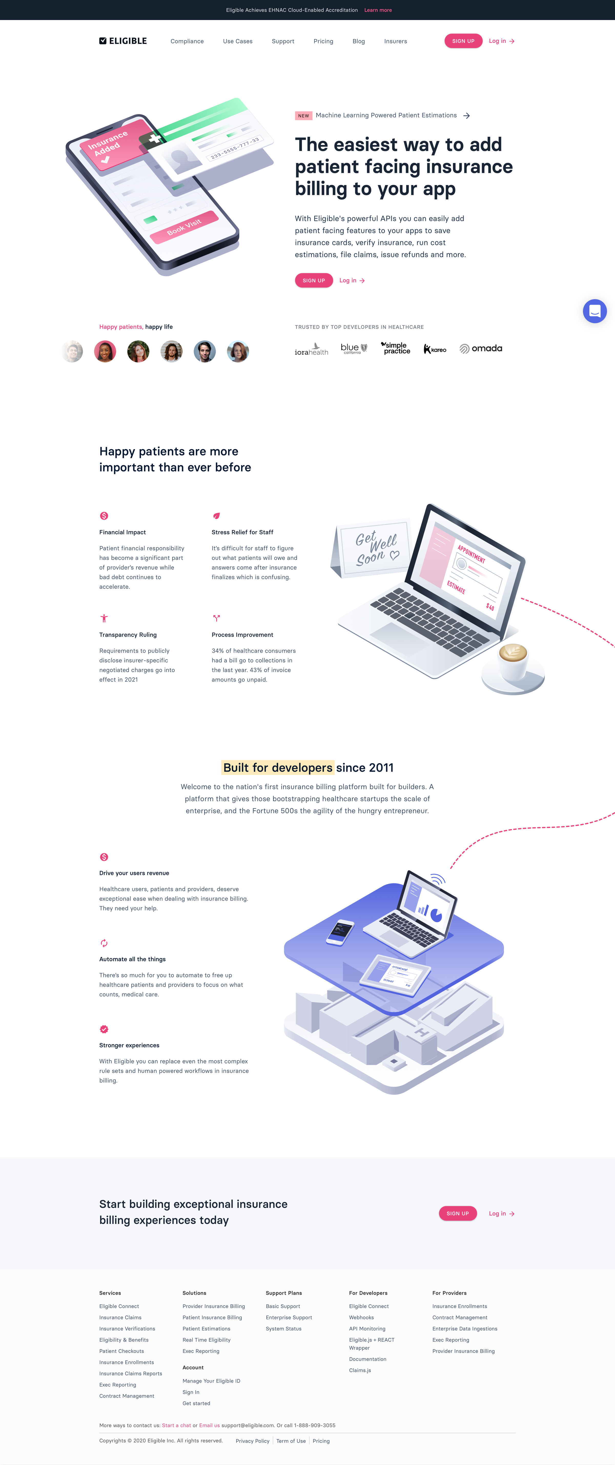 Eligible - Product screen