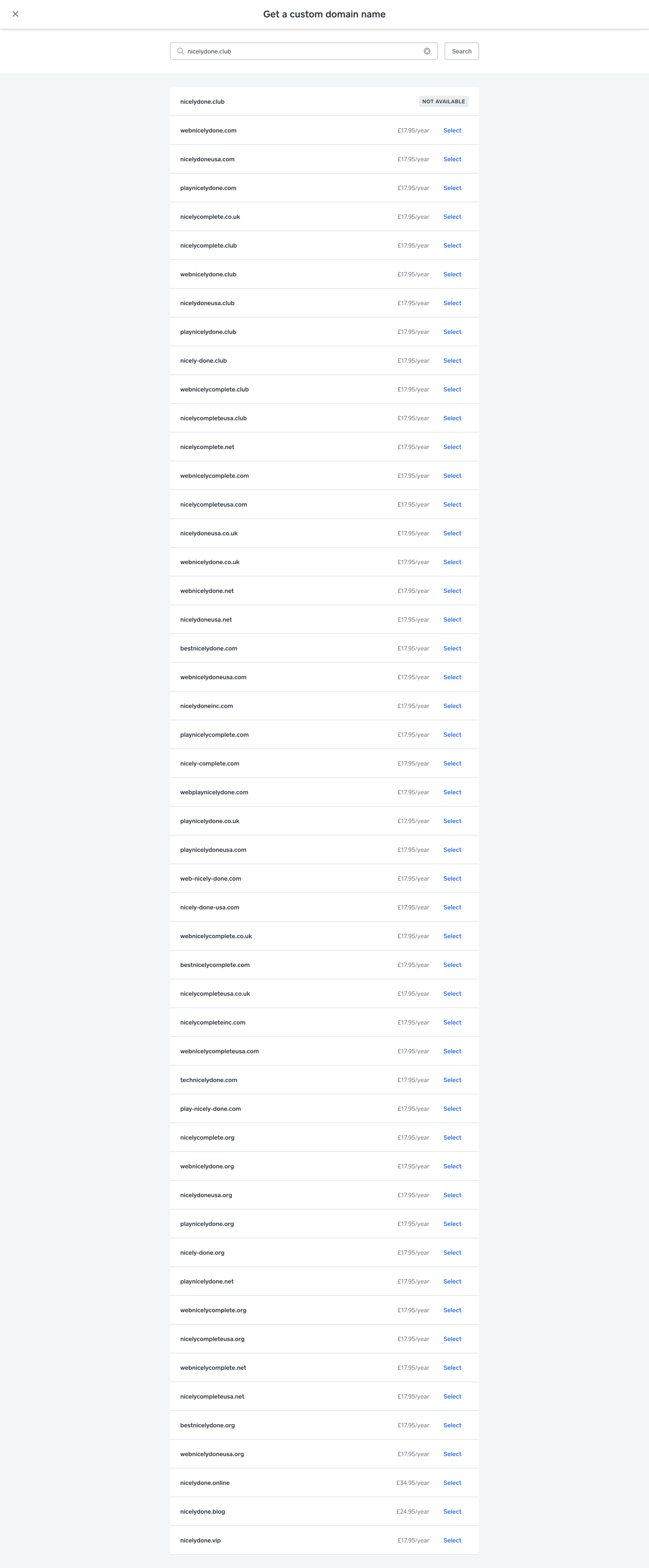 Square - checkout.square_domain_search screen