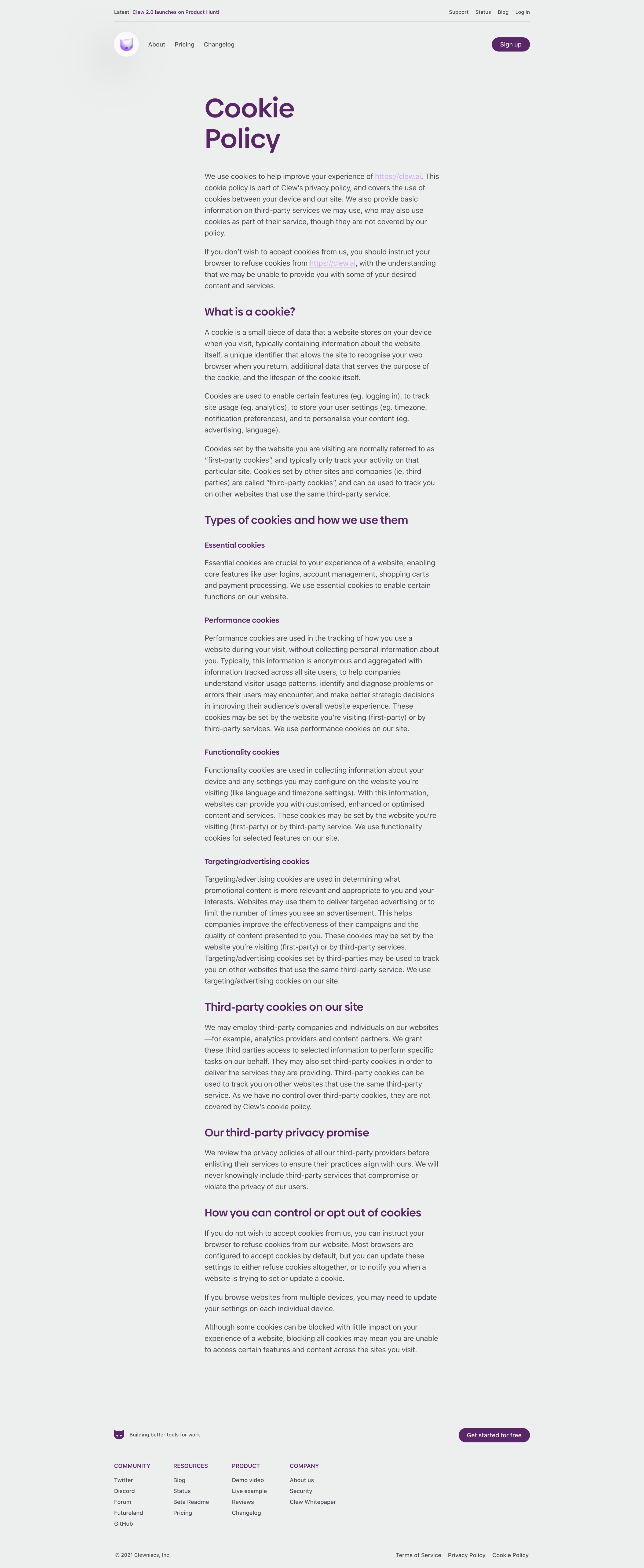 Clew - A Better Way to Work · Clew screen