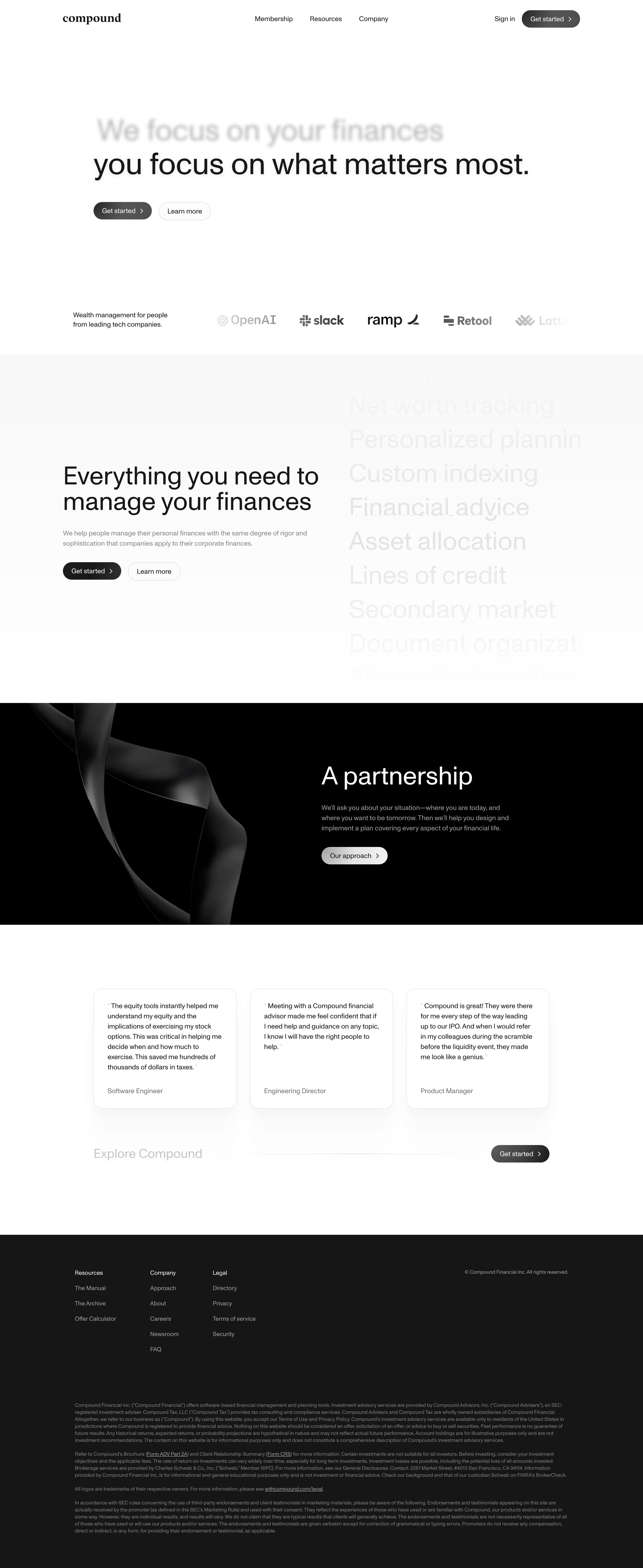 Compound - Compound | Personal finance for tech people screen