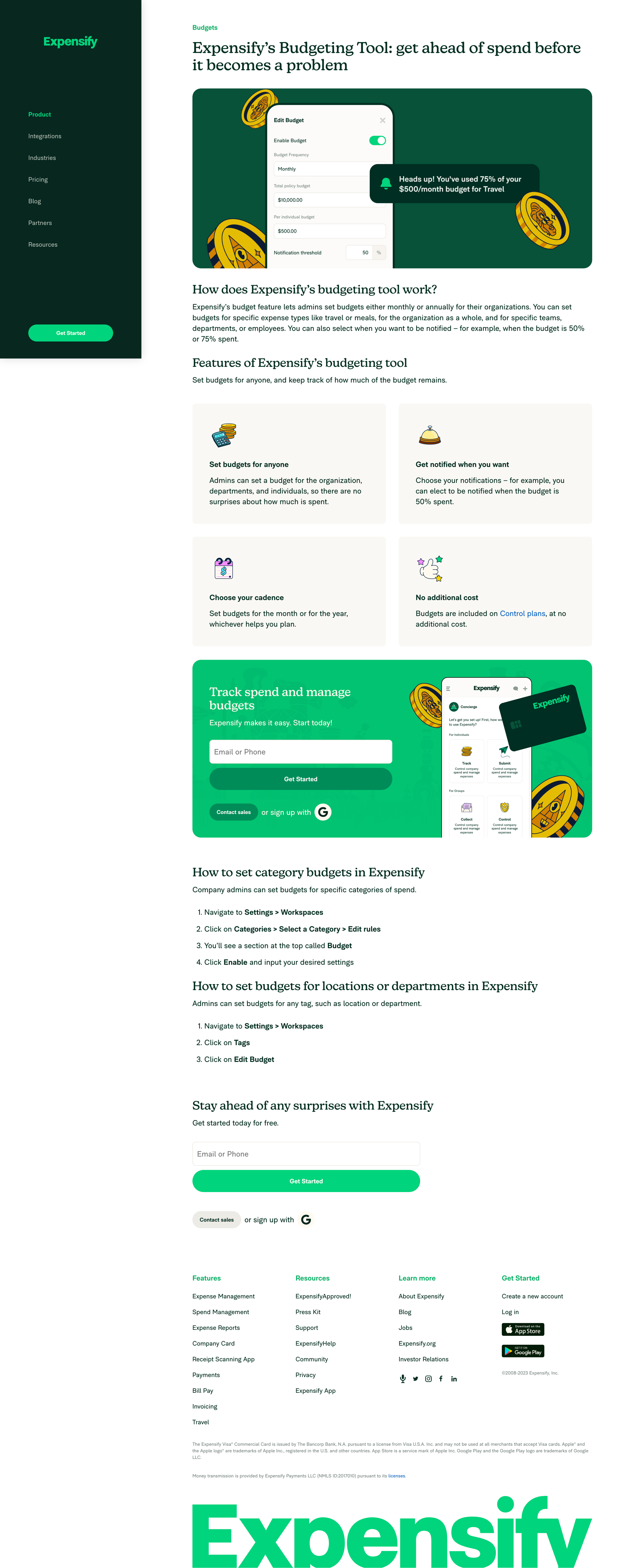 Expensify - Expensify’s Budgeting Tool get ahead of spend before it becomes a screen