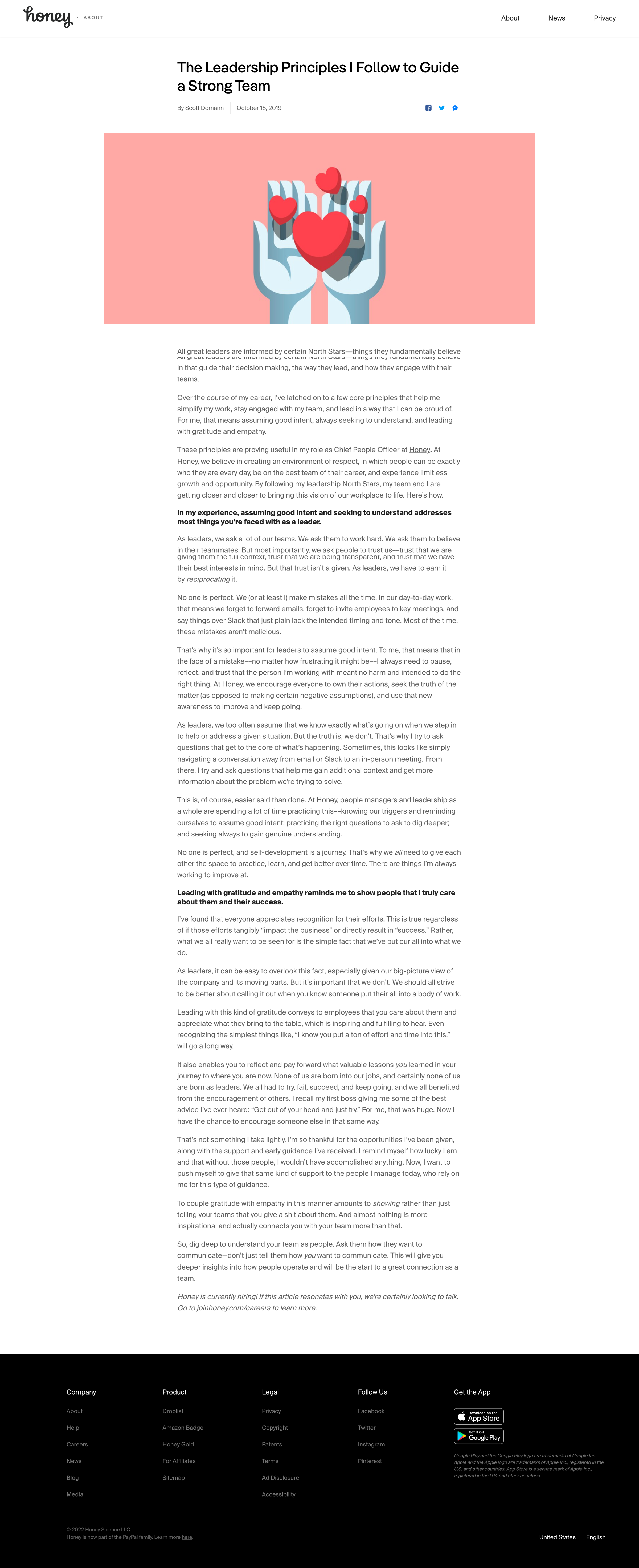 Honey - The Leadership Principles I Follow to Guide a Strong Team | Honey screen