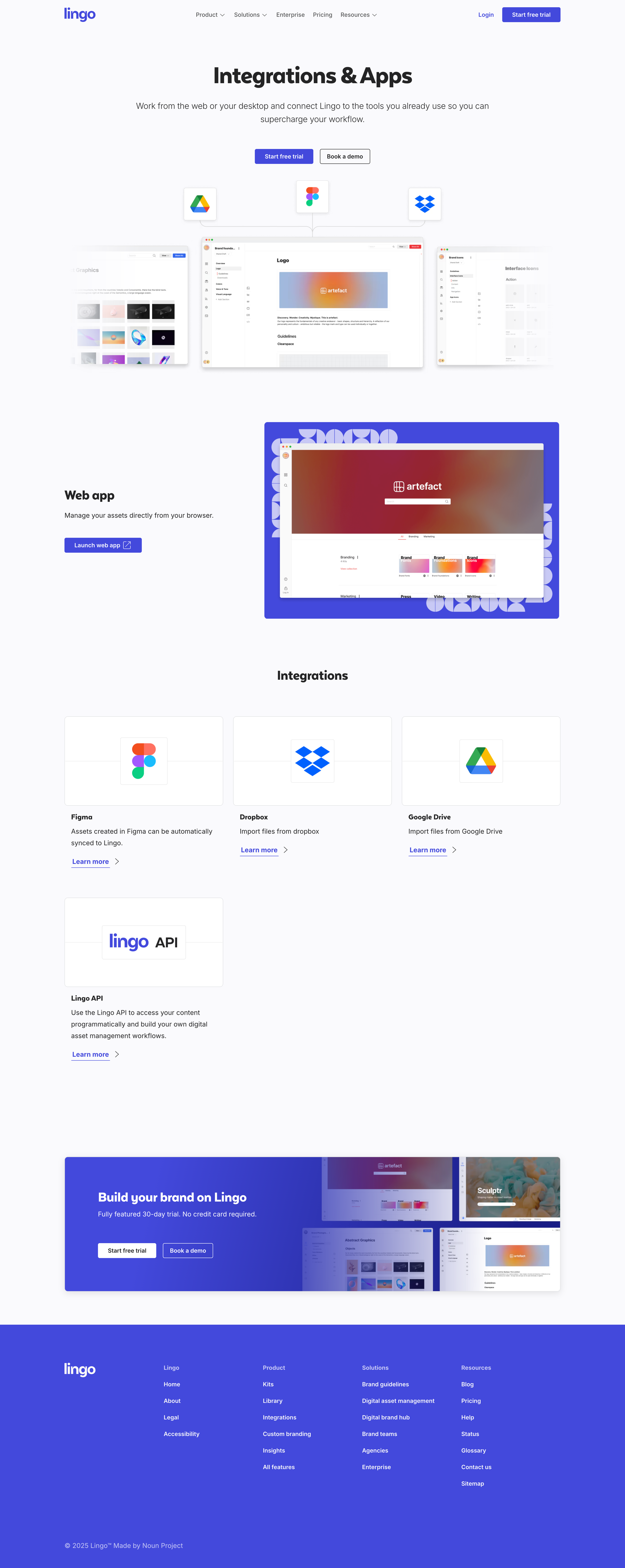 Lingo - Digital Integration & Apps Integrate Your Workflow Lingo screen