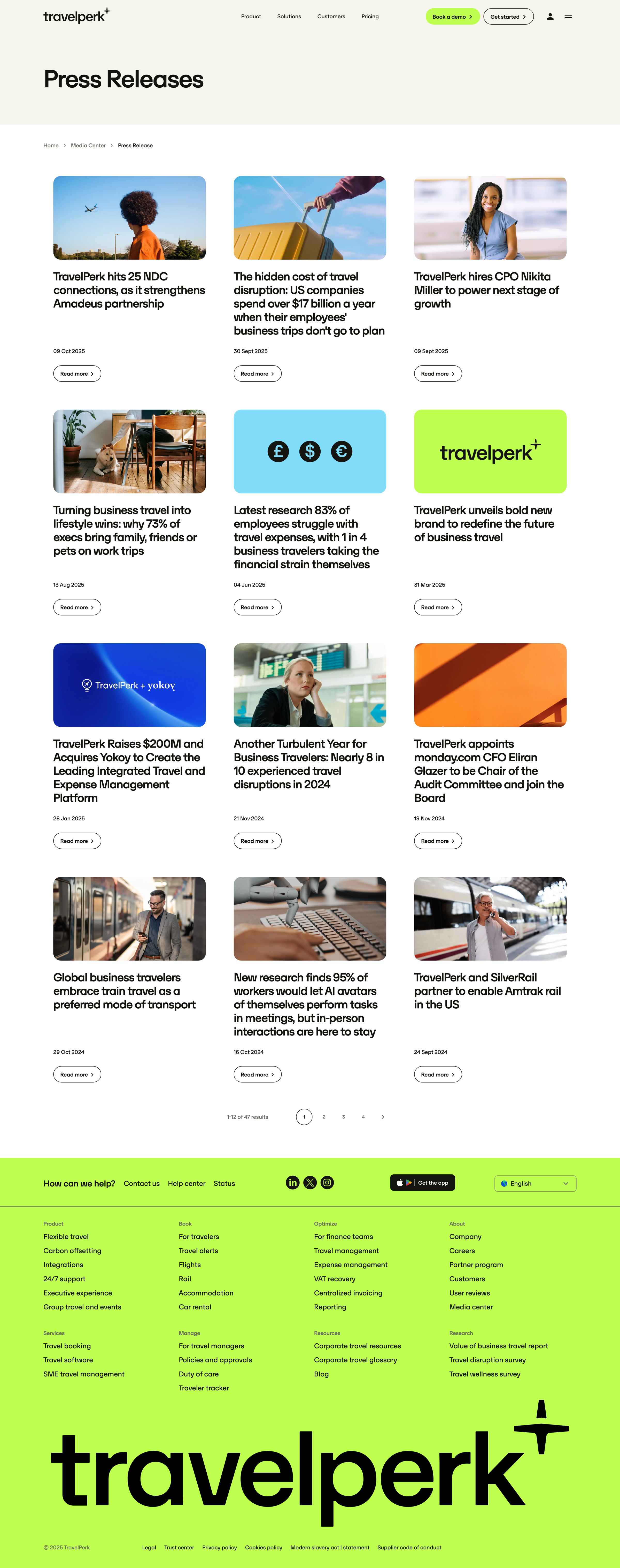 Travelperk - Press releases TravelPerk screen