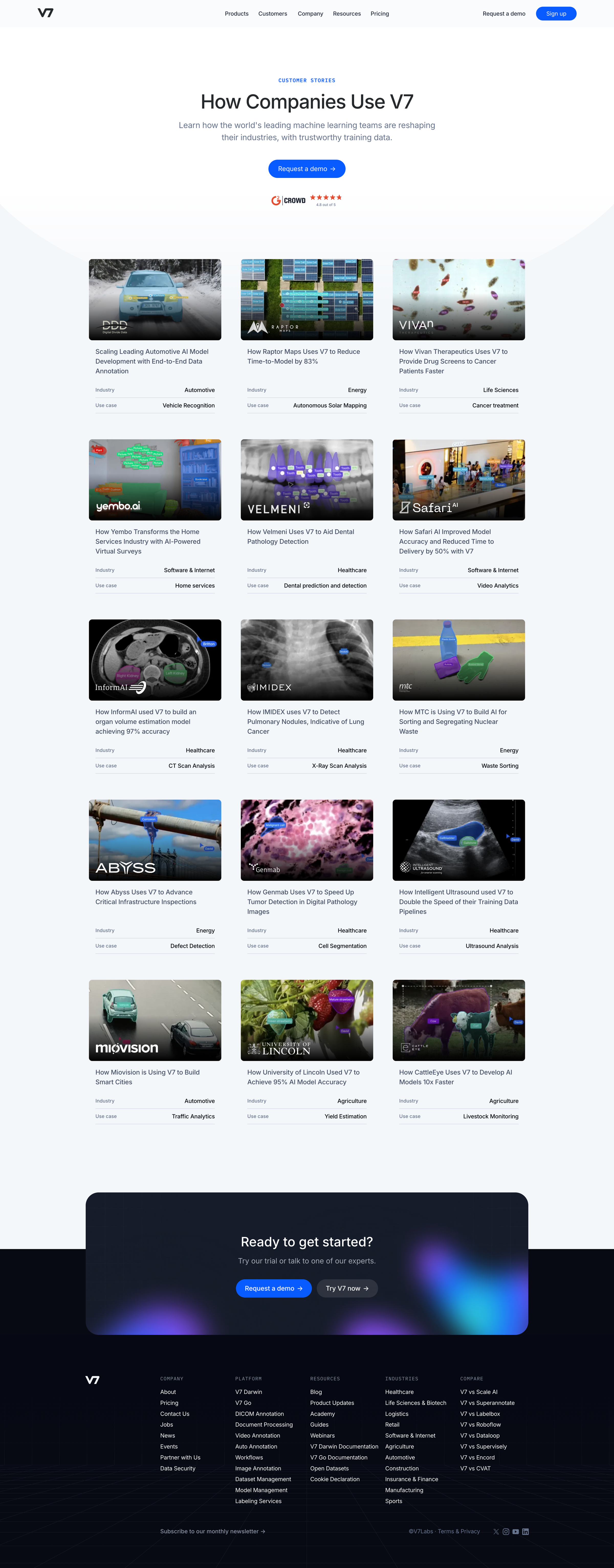 V7 - V7 Case Studies—How Our Clients Use V7 to Advance Their AI screen