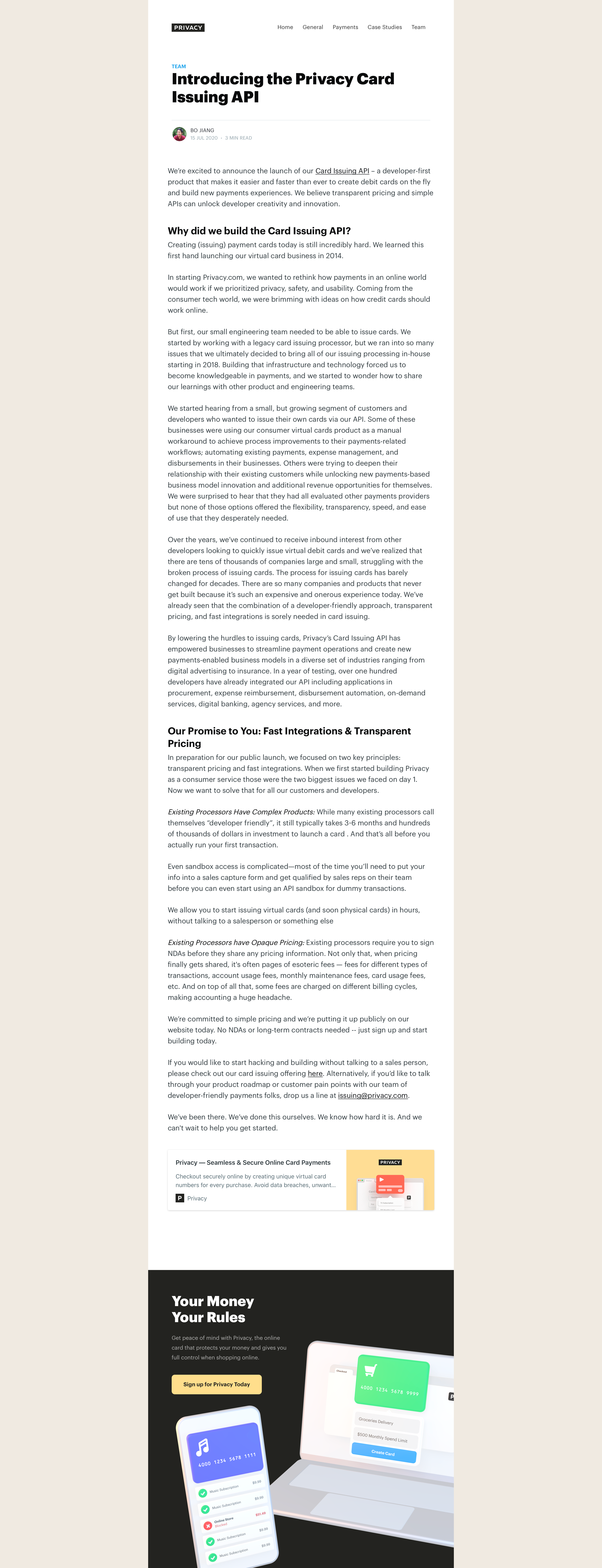 Blog from Privacy