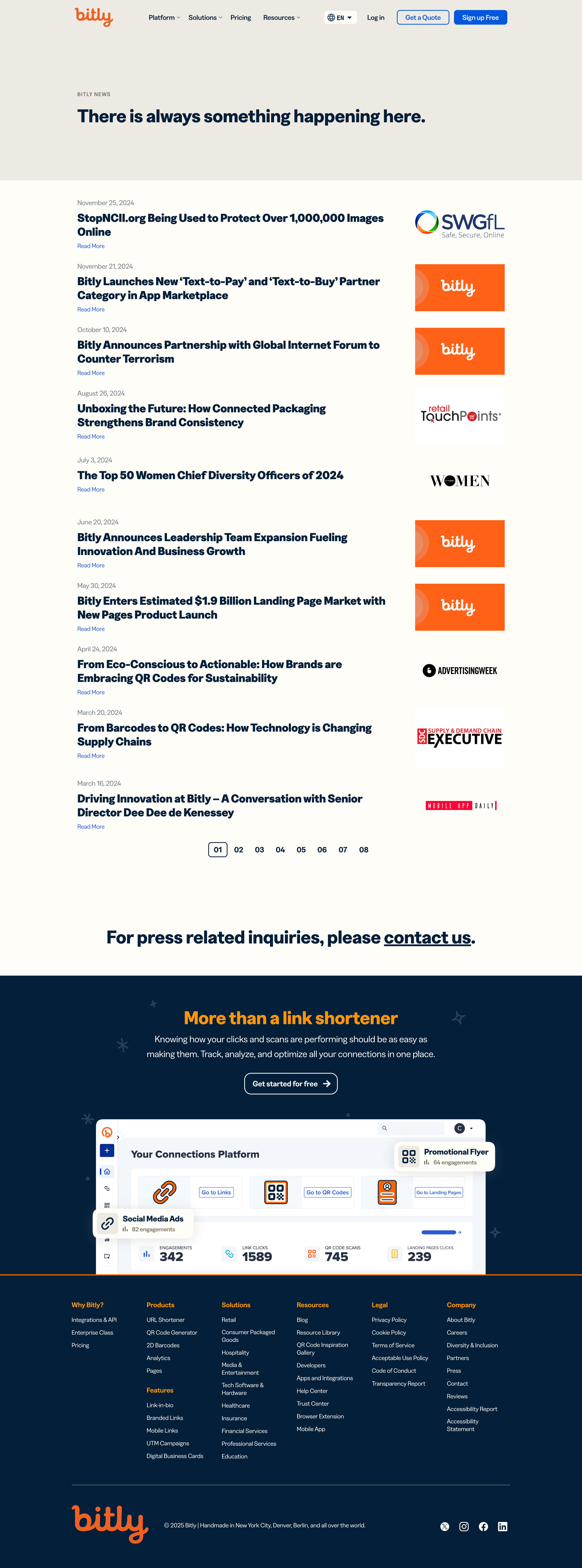 Bitly - Press Room - Bitly screen