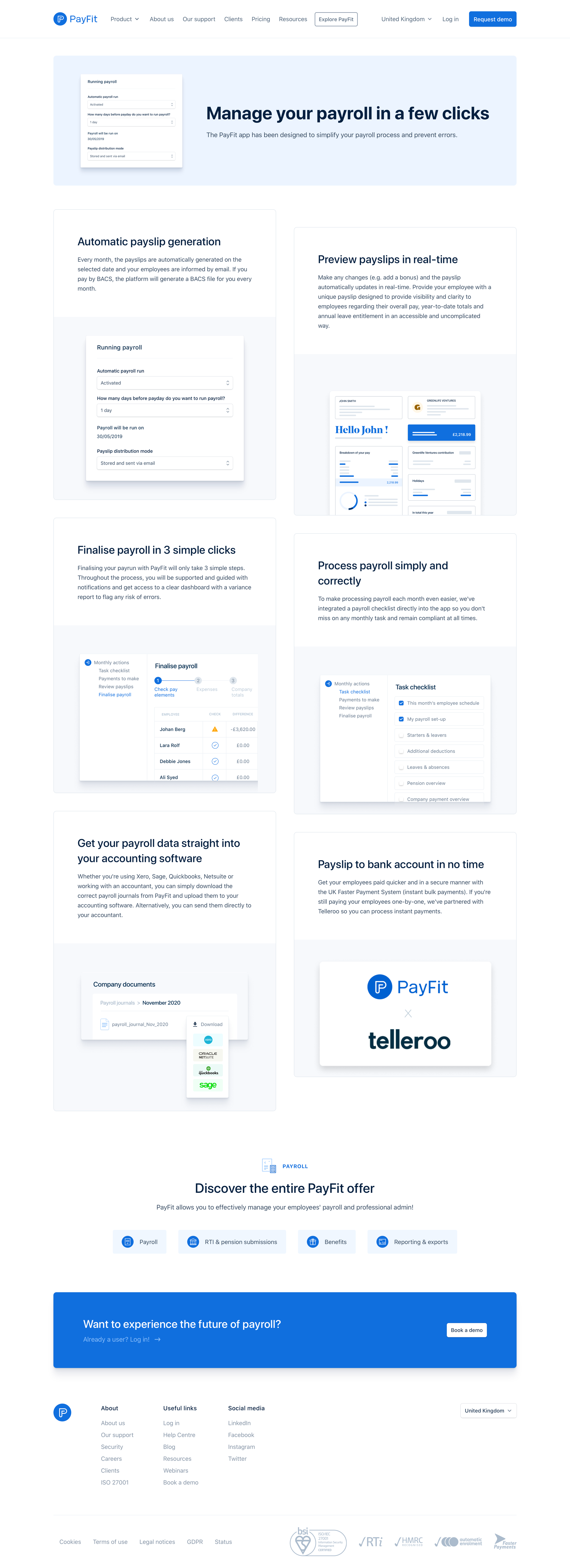 Payfit - Manage your payroll in a few clicks screen