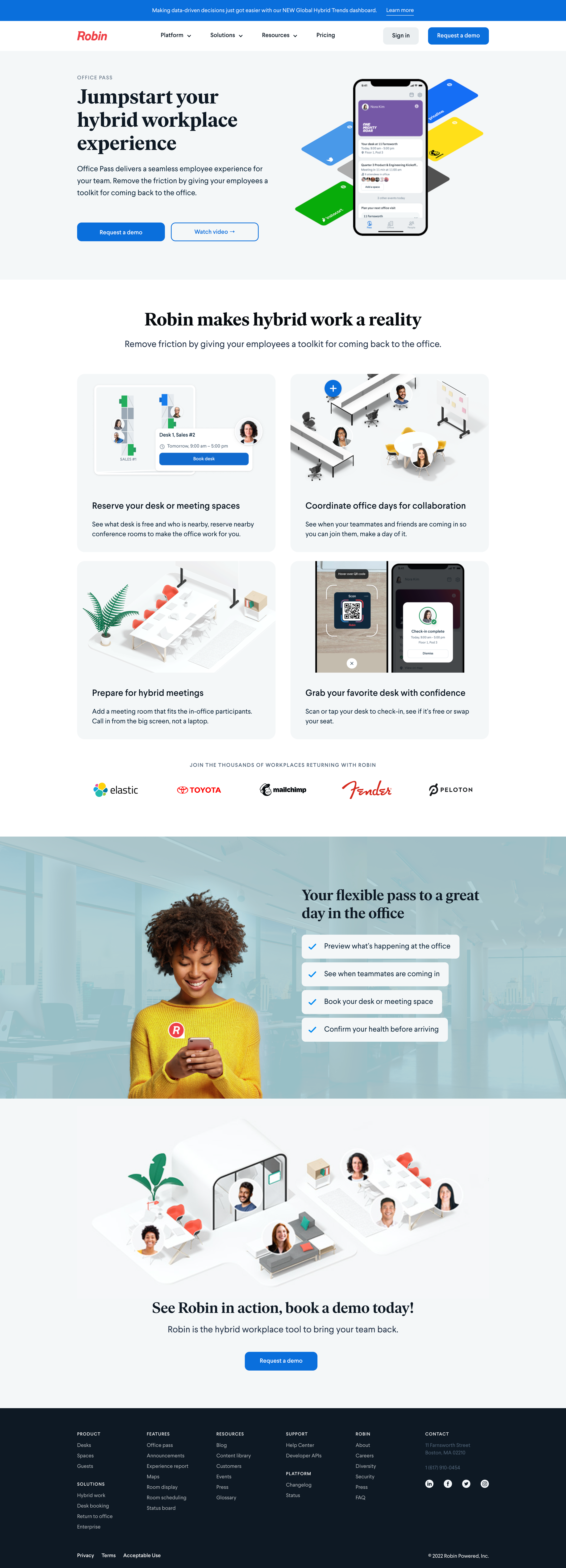 Robin - Office Pass — Hybrid work made easy | Robin screen