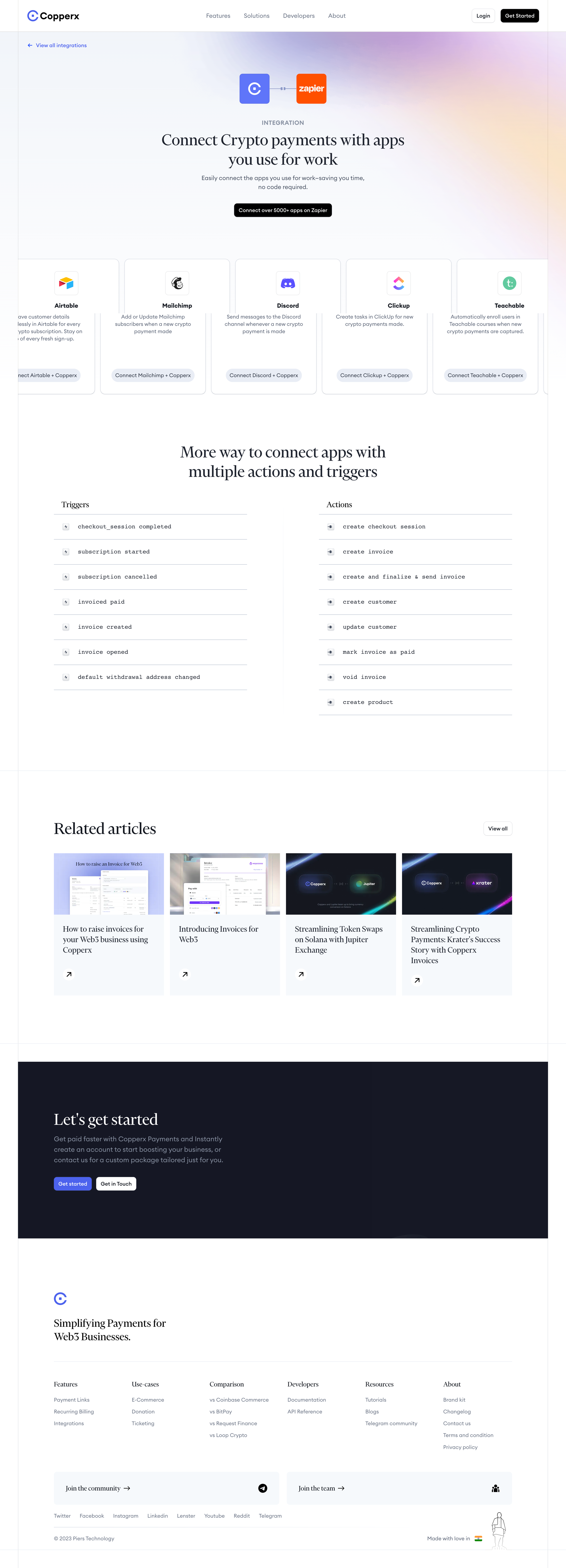 Copperx - Connect Crypto payments with apps you use for work - Copperx screen