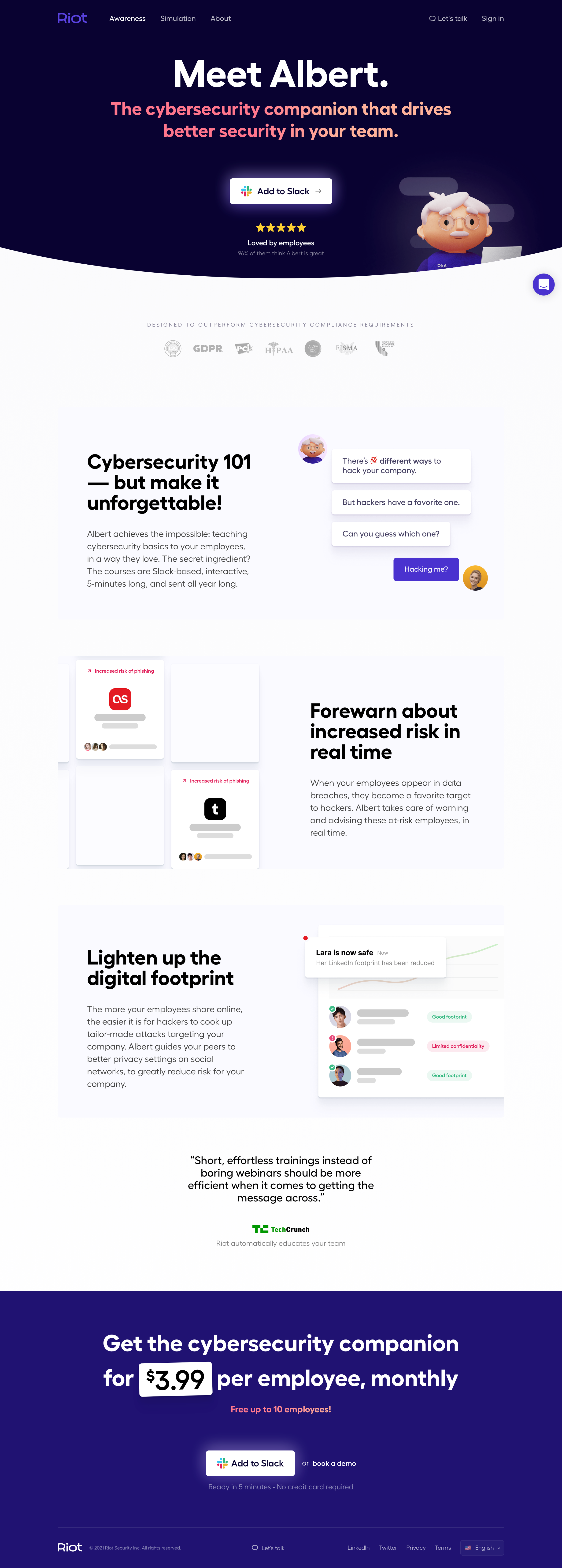 Riot - Grow the cybersecurity culture in your team · Riot screen