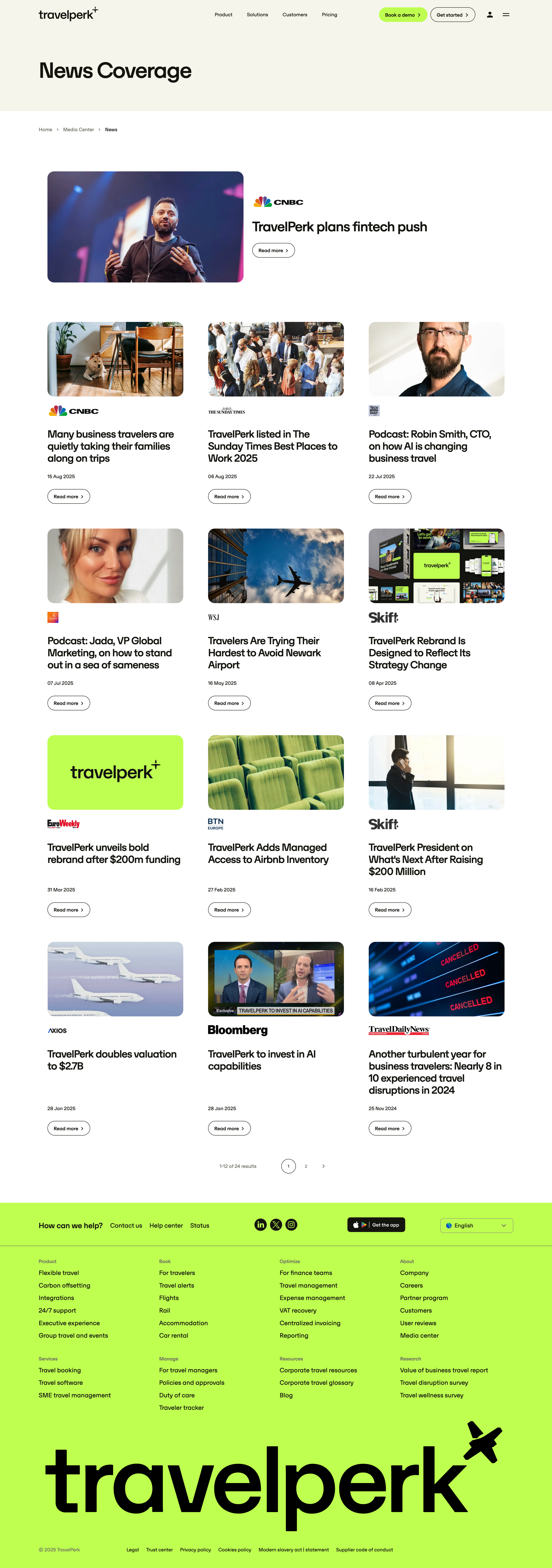 Travelperk - News Coverage TravelPerk screen