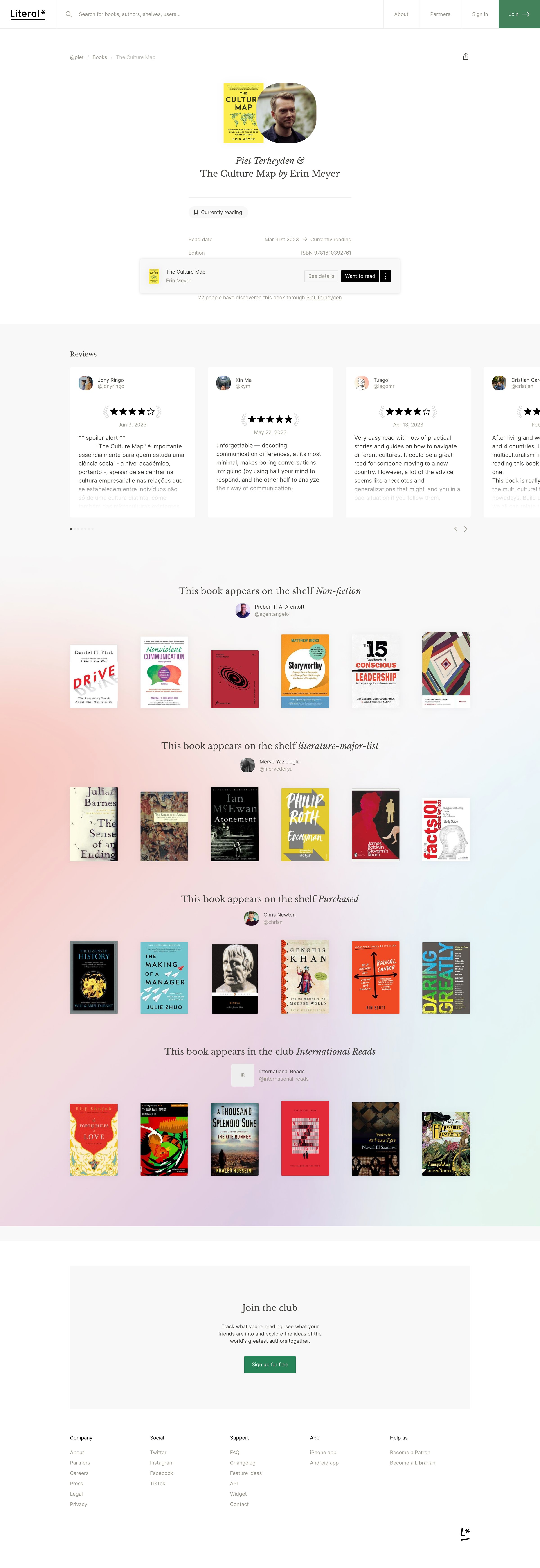 Literal - The Culture Map | Piet Terheyden Literal screen