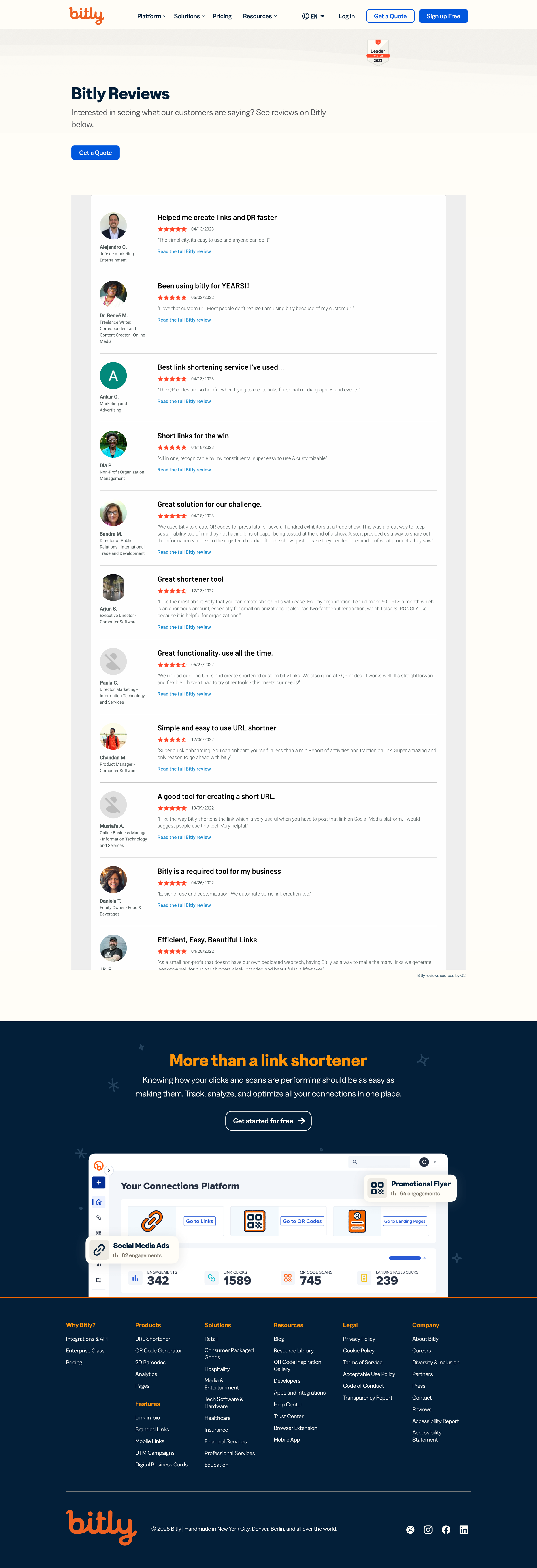 Bitly - Bitly Reviews | Read What Our Customers Have to Say screen
