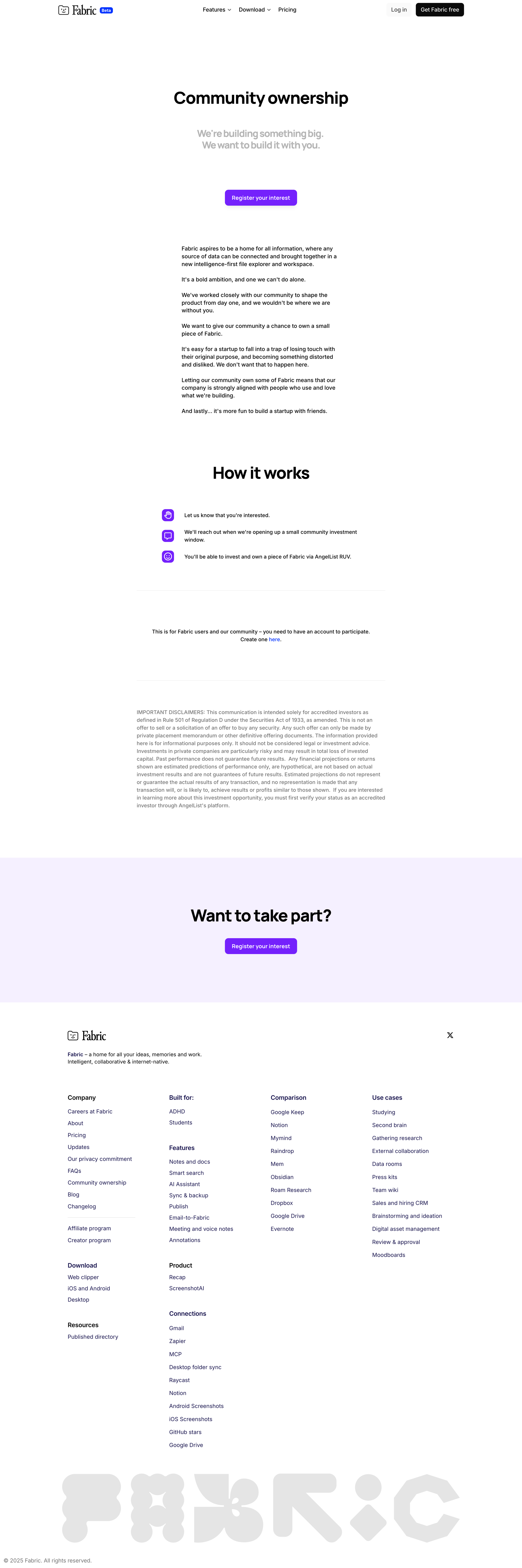 Fabric - Fabric – your self-organizing workspace and file explorer screen