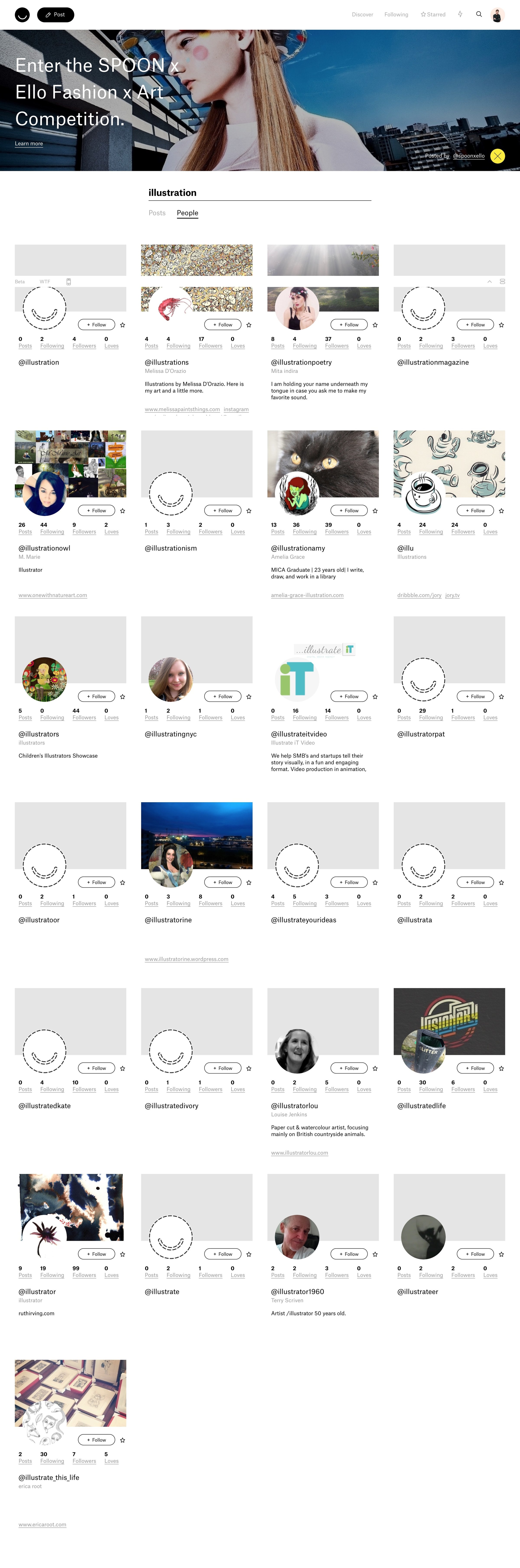 Search from Ello