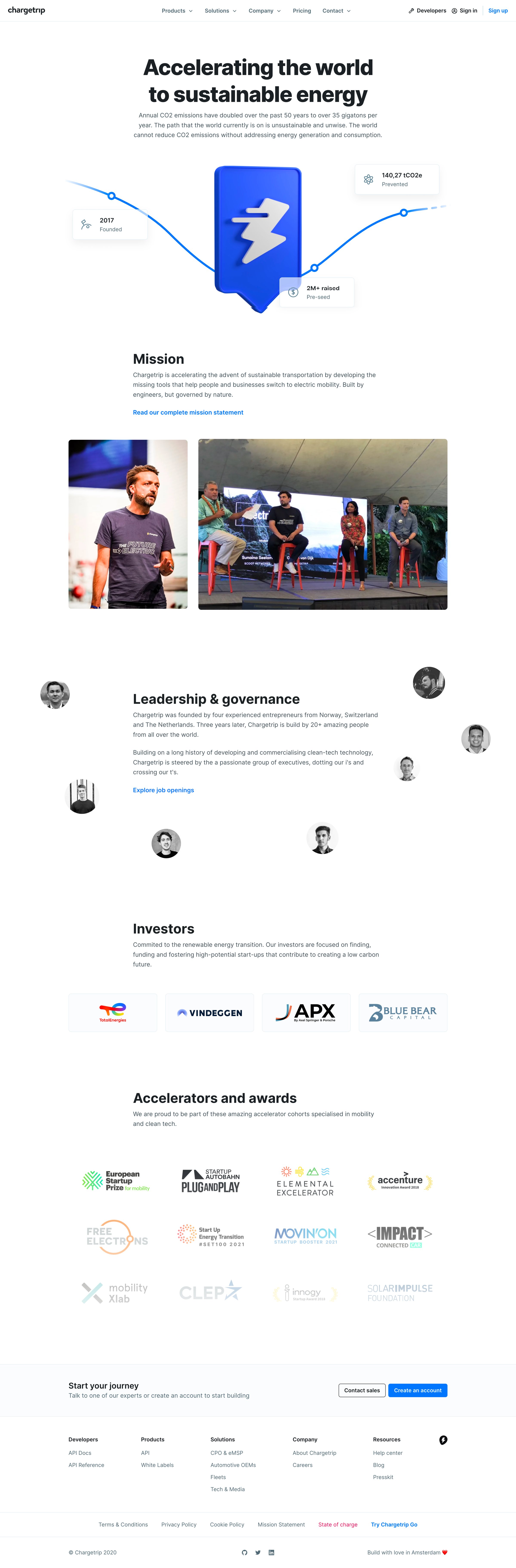 Chargetrip - About | Chargetrip screen