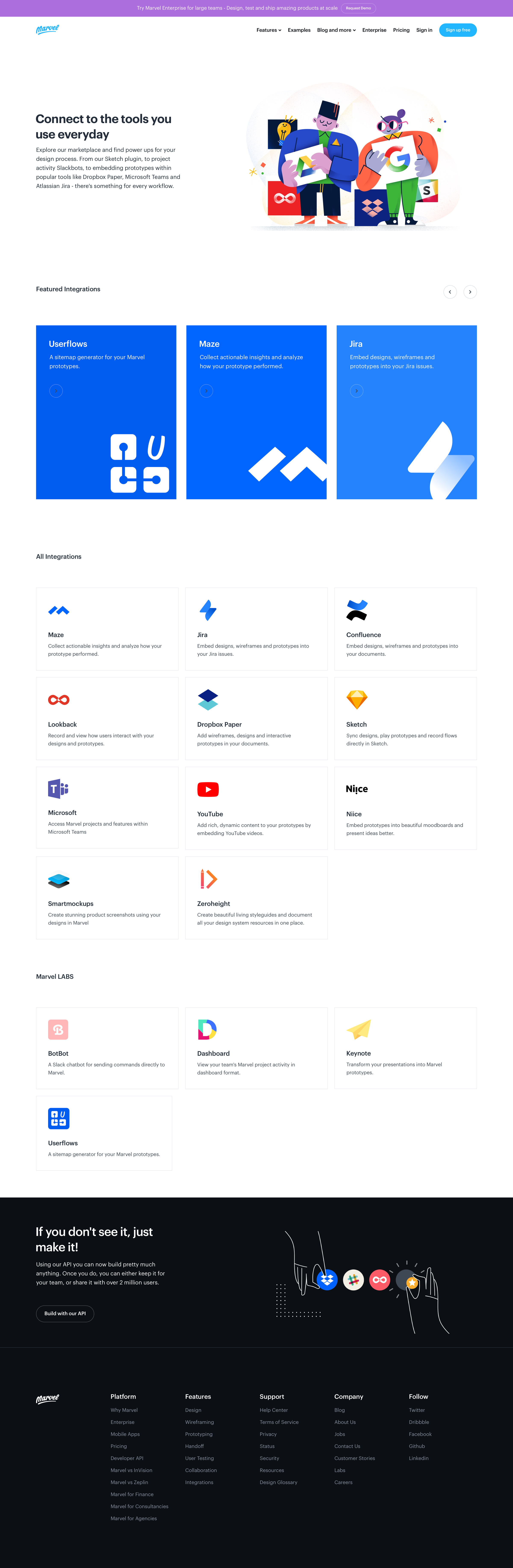 Marvel - Marvel Integrations | Connect with Sketch, Jira and more screen