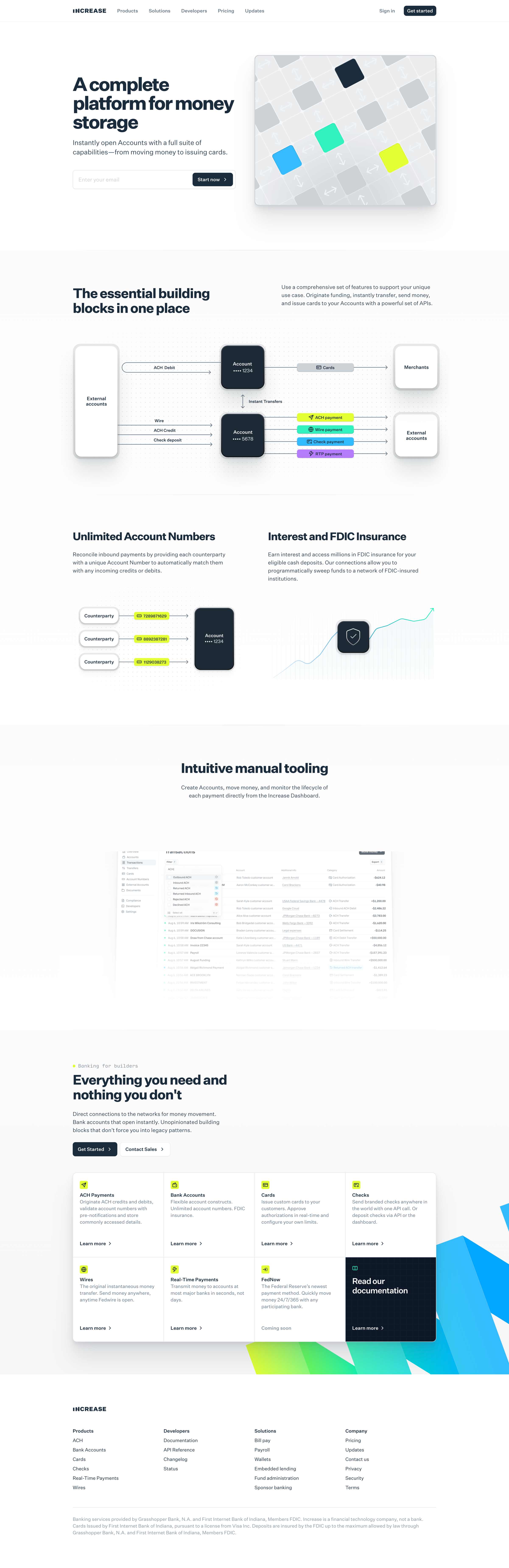Increase - Wallets — Increase screen