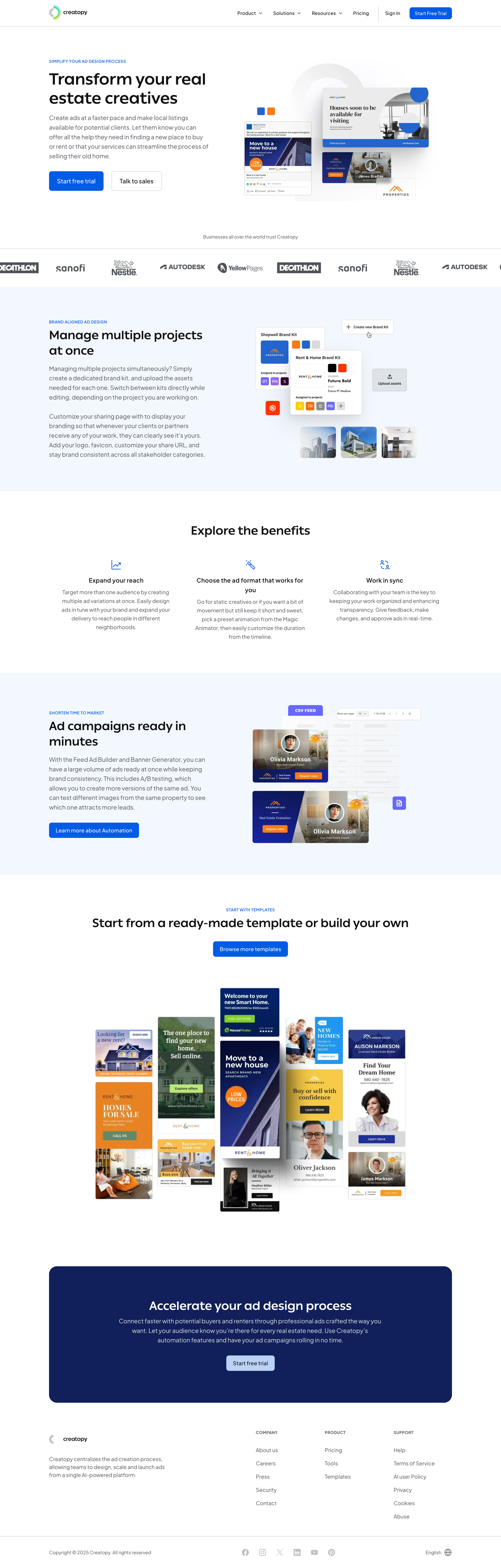 Creatopy - Real Estate Ad Design - Creative Ad Platform - Creatopy screen