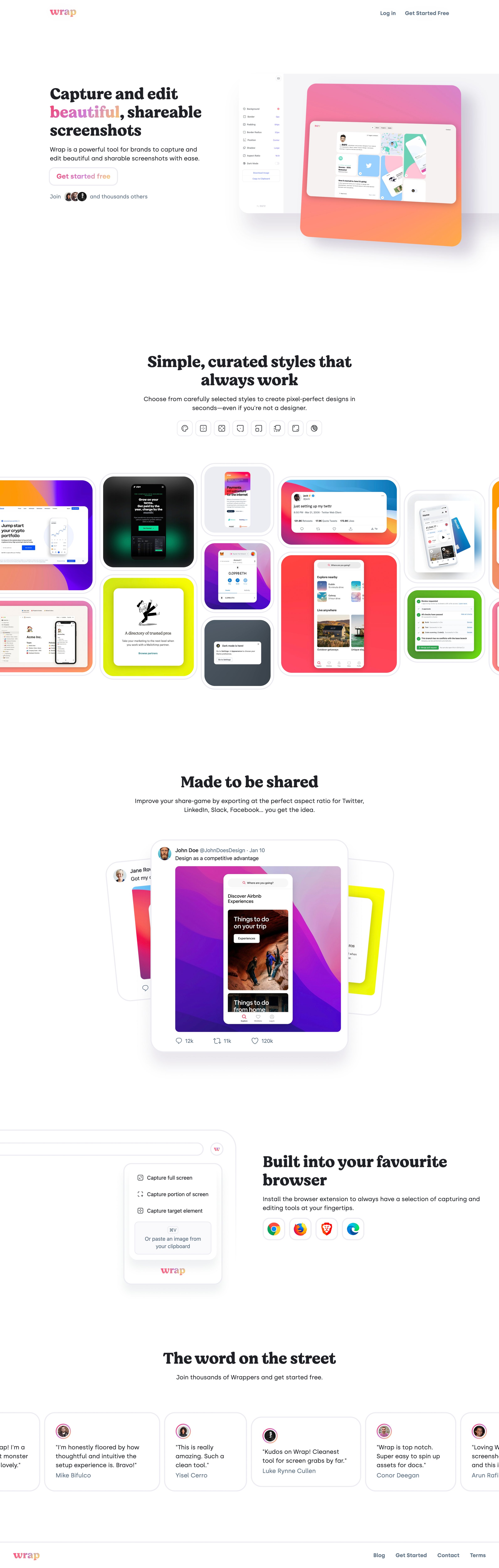 Wrap - Wrap — Capture | Edit Beautiful Screenshots screen