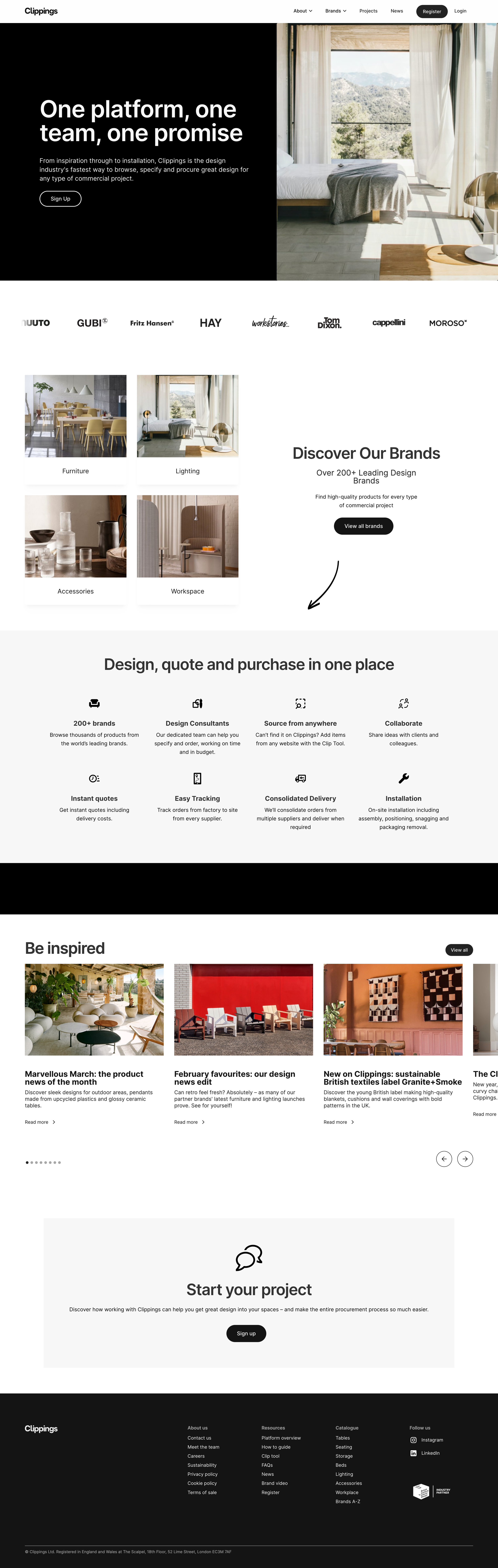 Clippings - Clippings – Smart Procurement For Interior Projects screen