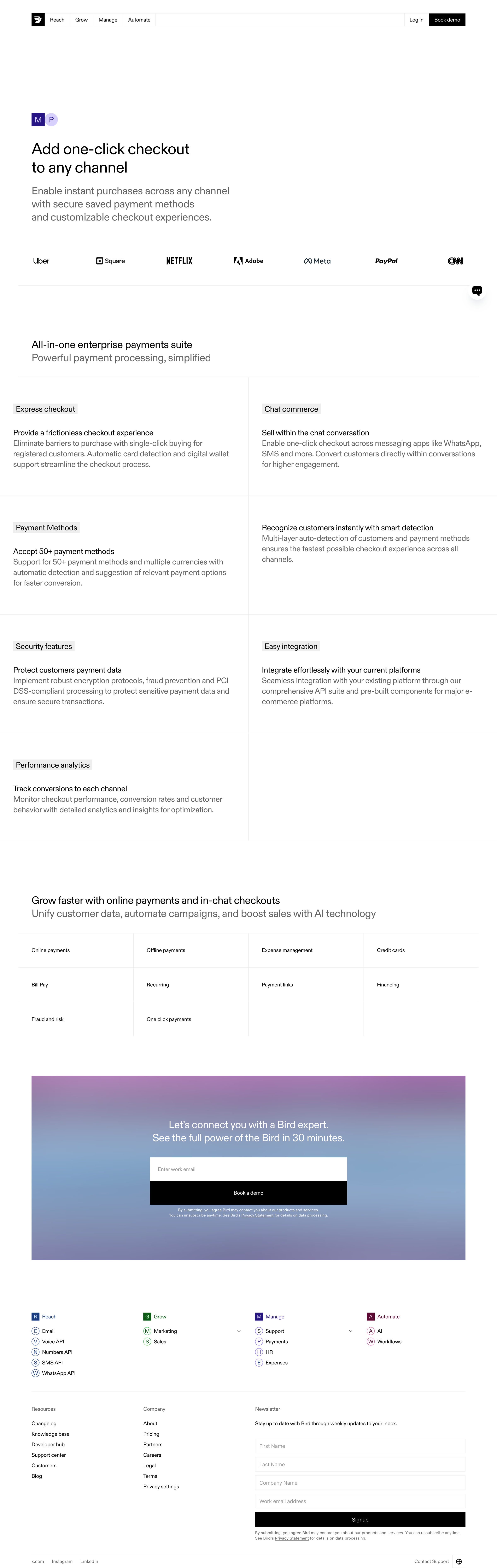 Bird - Bird One-Click Checkout - Seamless Payment Experience screen