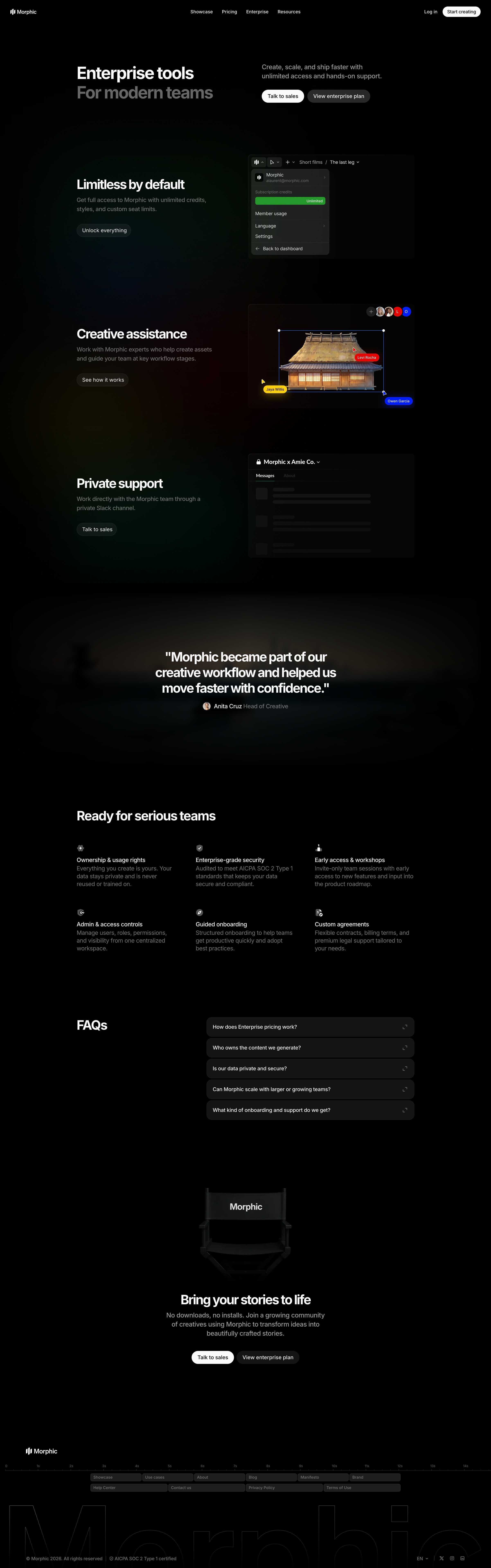 Morphic - Enterprise creative – Morphic screen